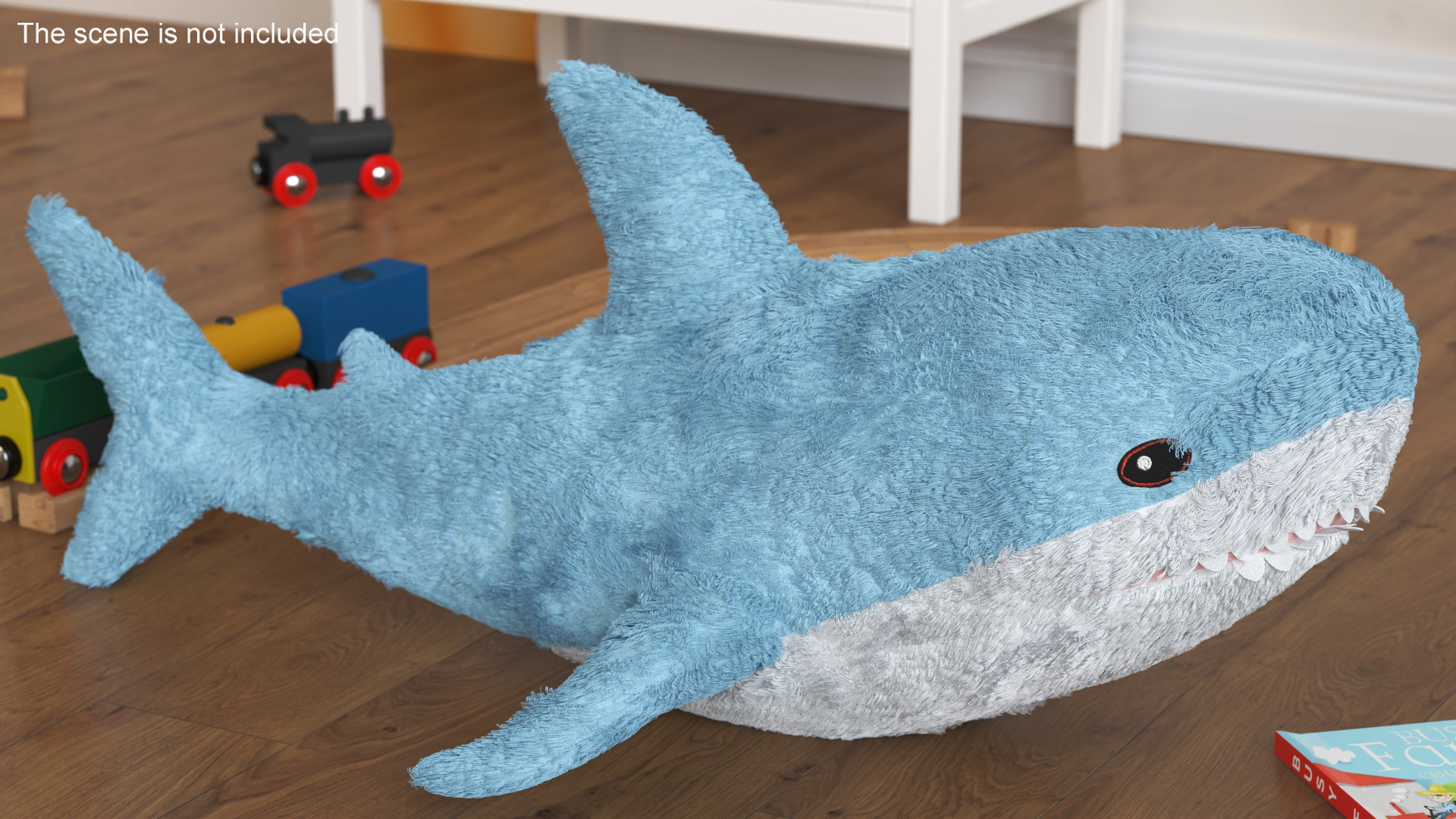 IKEA Shark Soft Toy Big Fur 3D