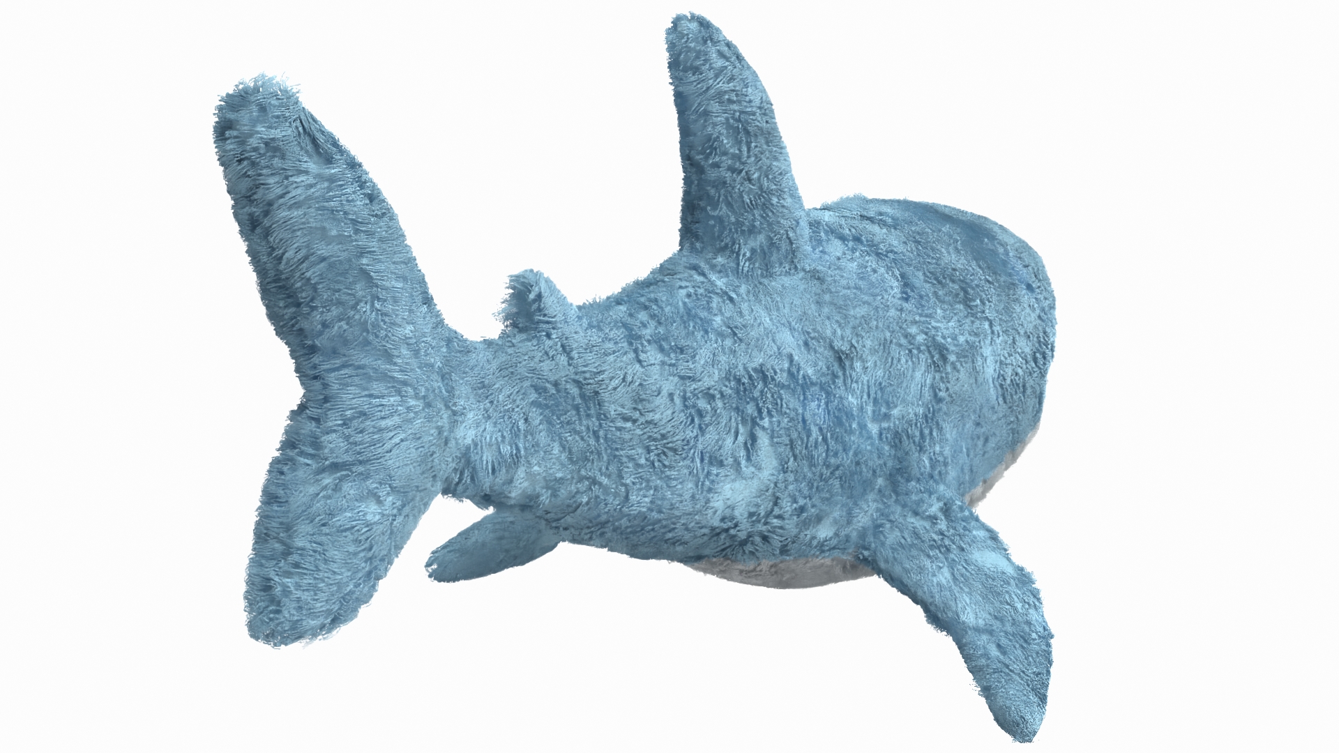 IKEA Shark Soft Toy Big Fur 3D