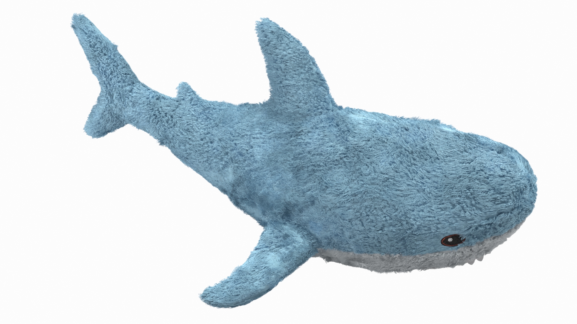 IKEA Shark Soft Toy Big Fur 3D