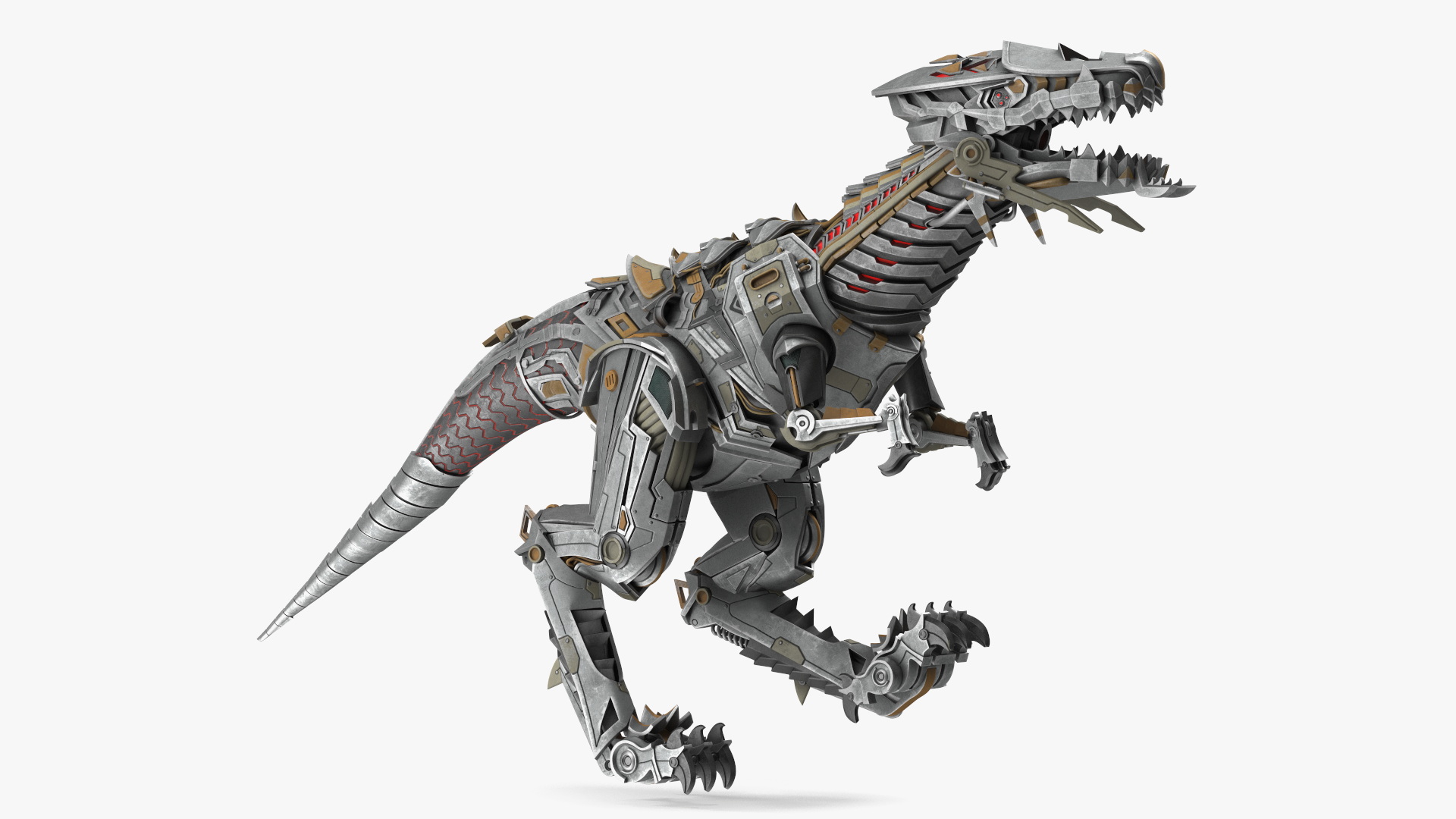 Robotic Dinosaur Rigged for Cinema 4D 3D