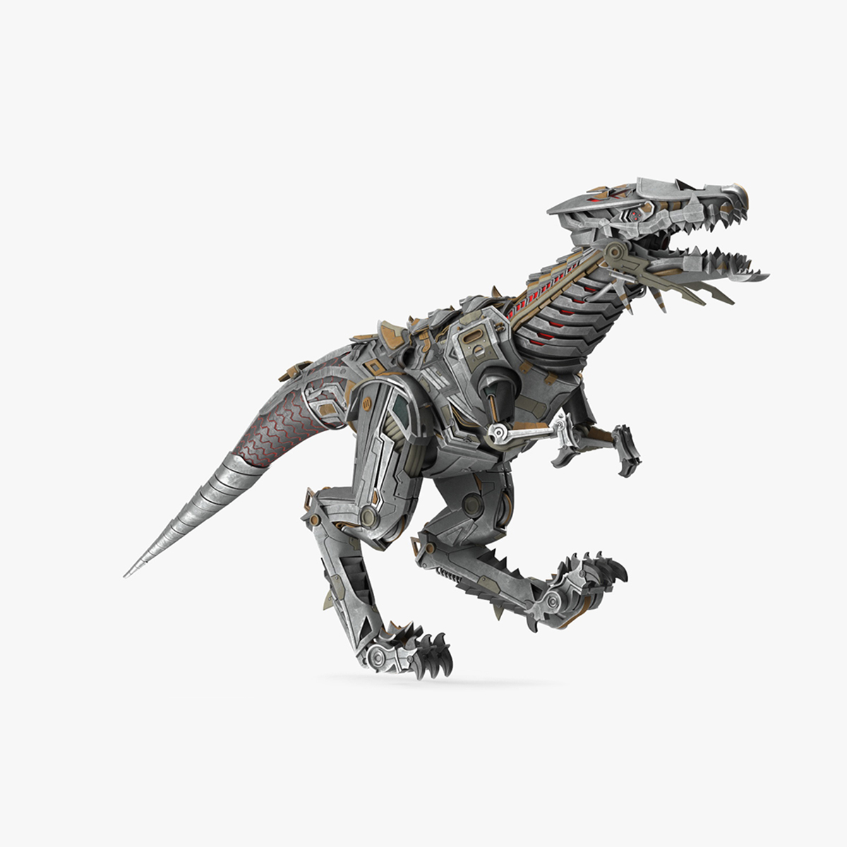 Robotic Dinosaur Rigged for Cinema 4D 3D