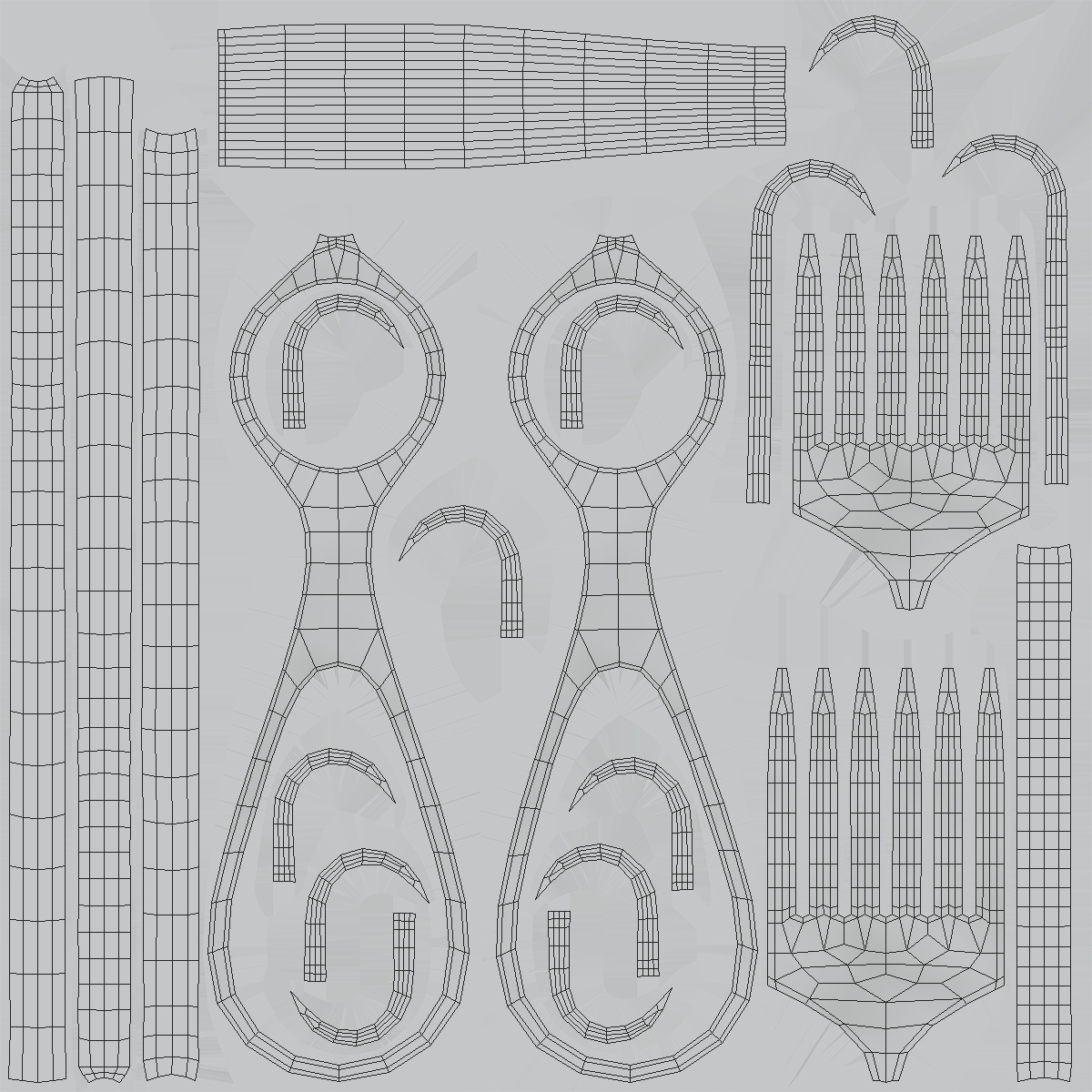 3D Volkmann Retractor model