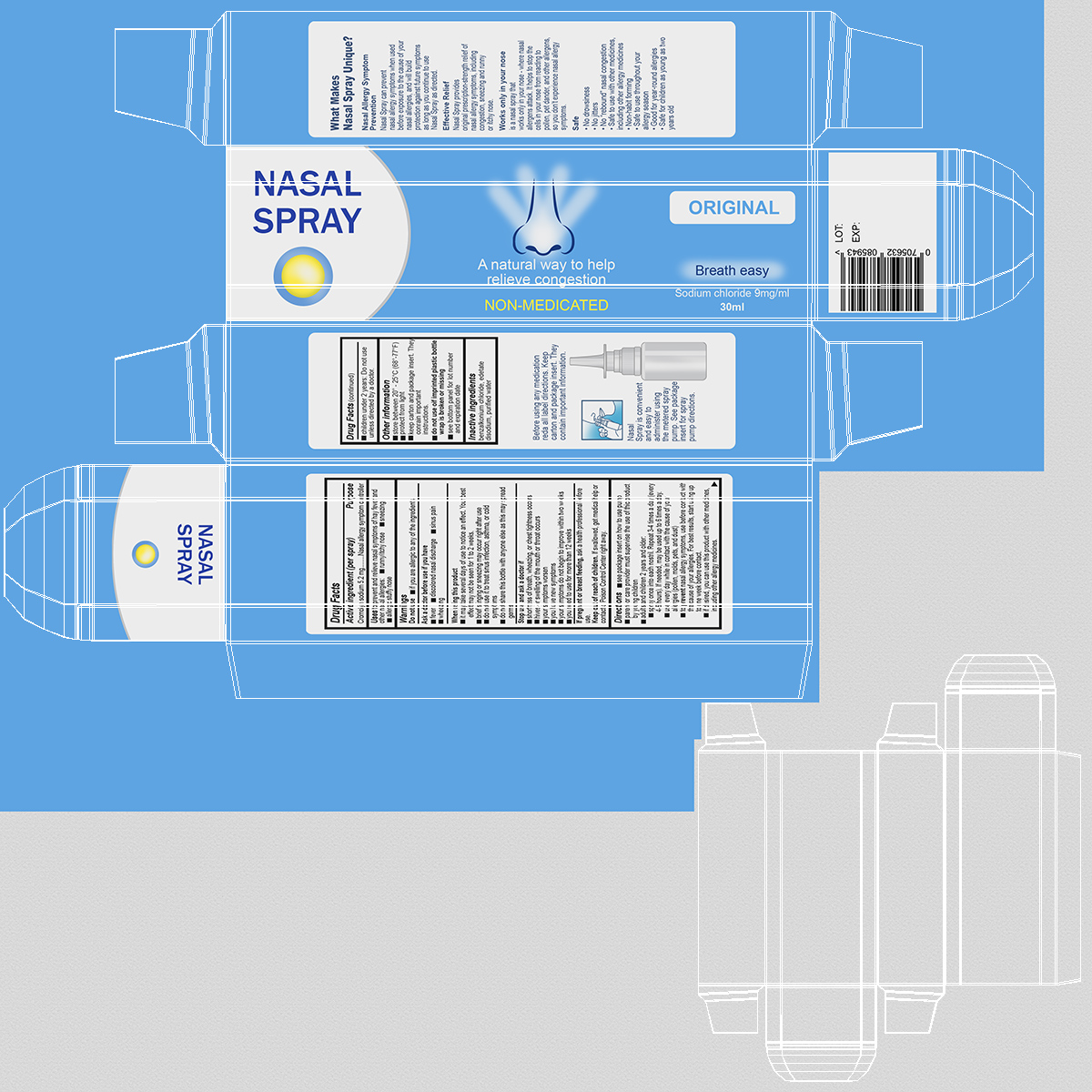 3D model Nasal Spray Box