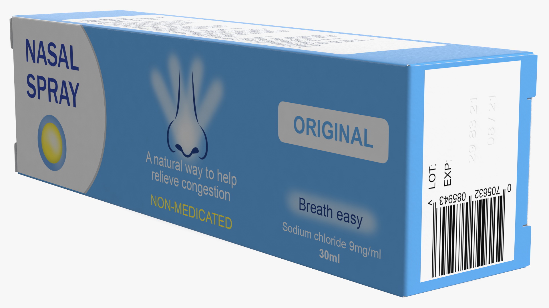 3D model Nasal Spray Box