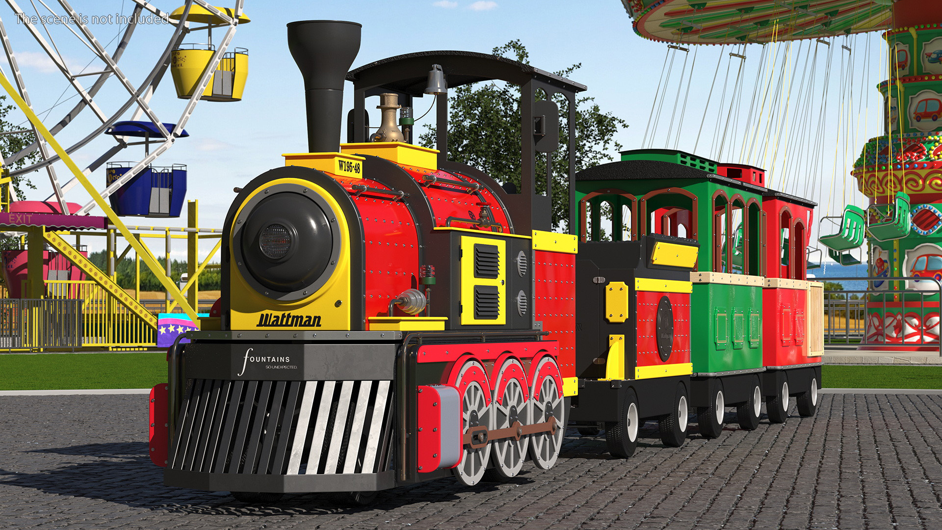 3D model Wattman Mini Express Children Train