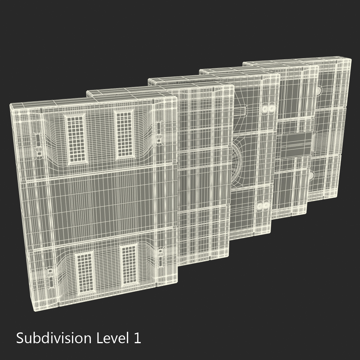 3D model Sci Fi Painted Panels Set