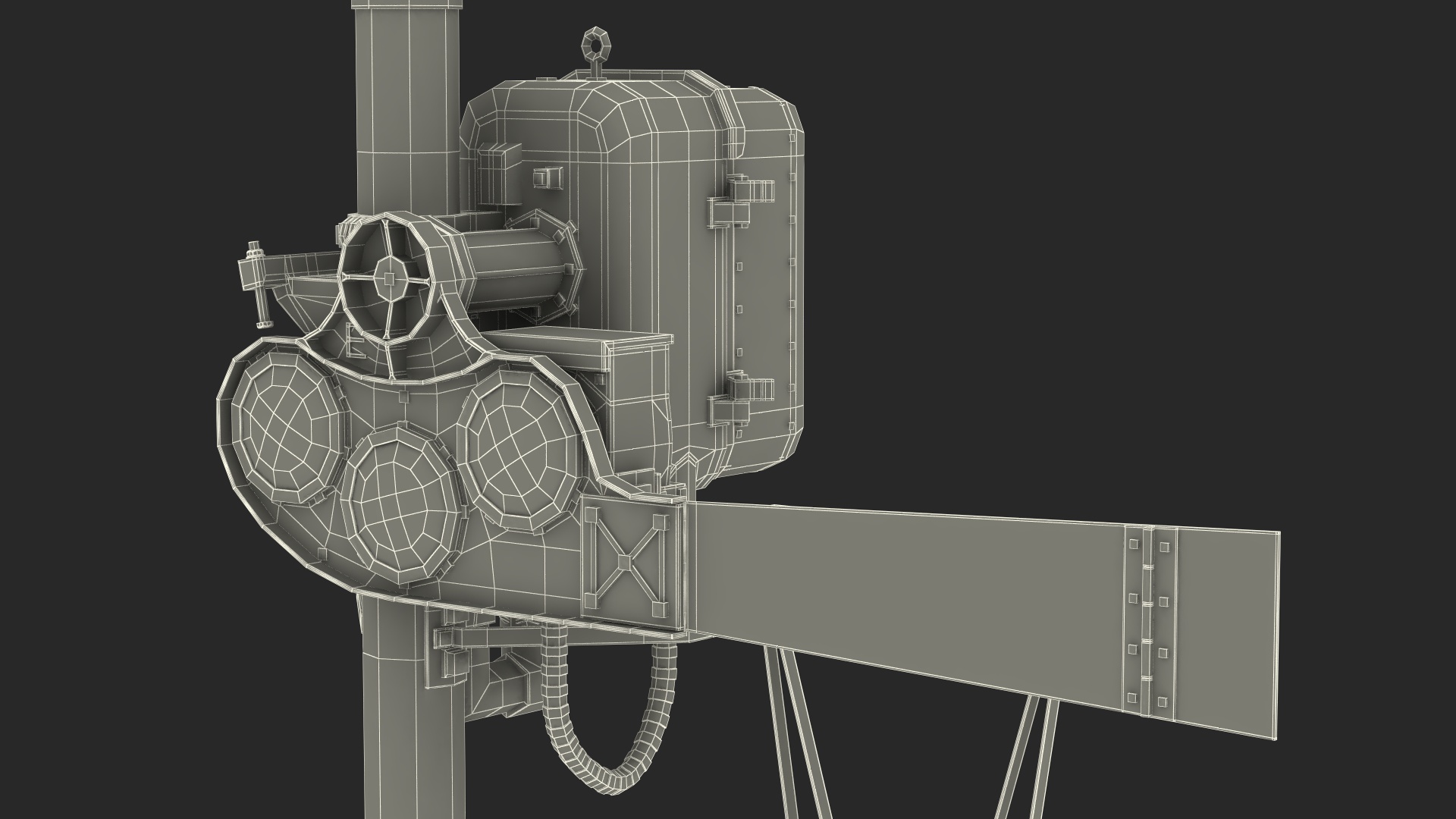 Railway Semaphore Signal 3D model