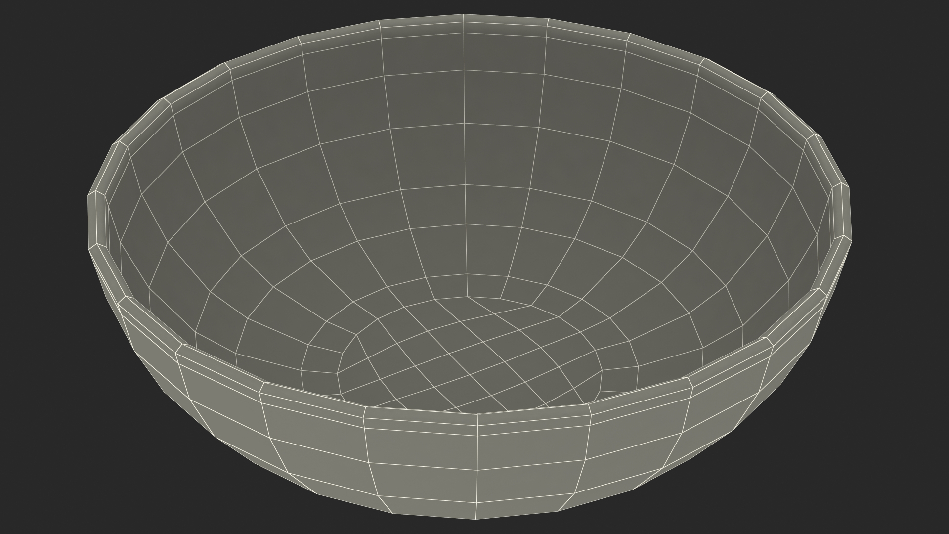 Breakfast Cereal Pads in Bowl with Milk 3D model