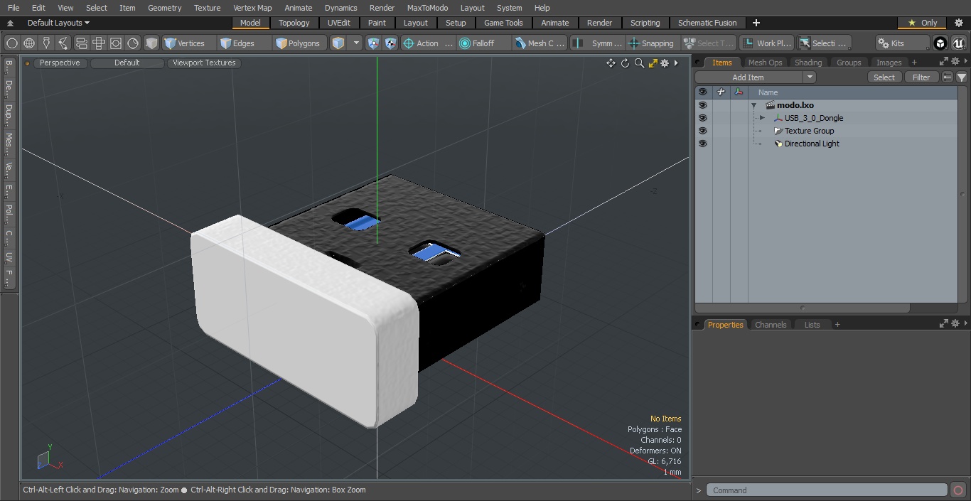 USB 3.0 Dongle 3D model