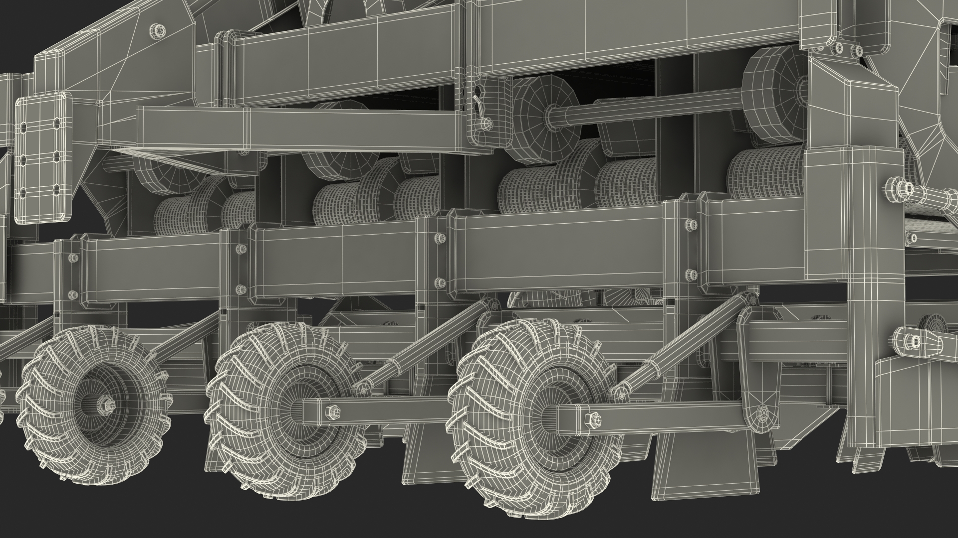 Miedema Structural 4000 Potato Planter Green Used 3D model