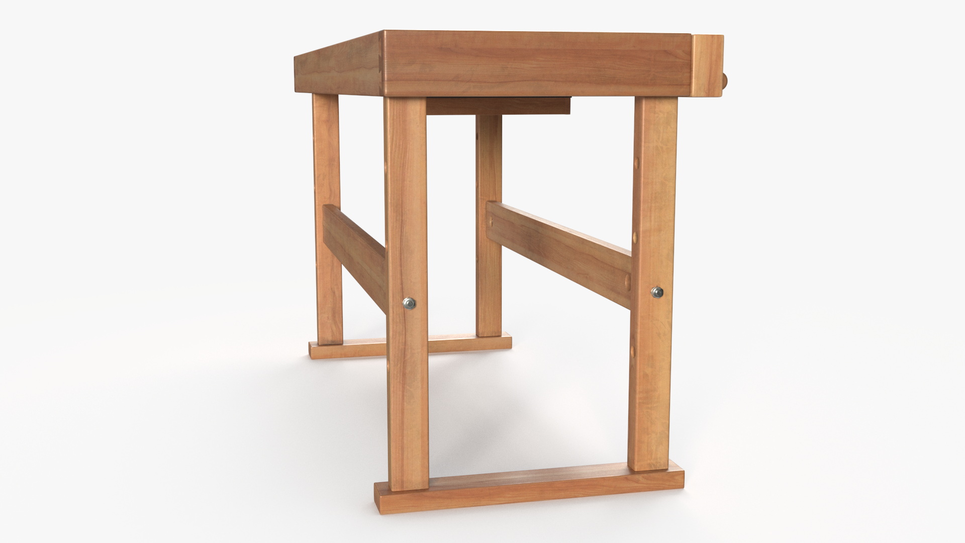 Wood Workbench 3D model