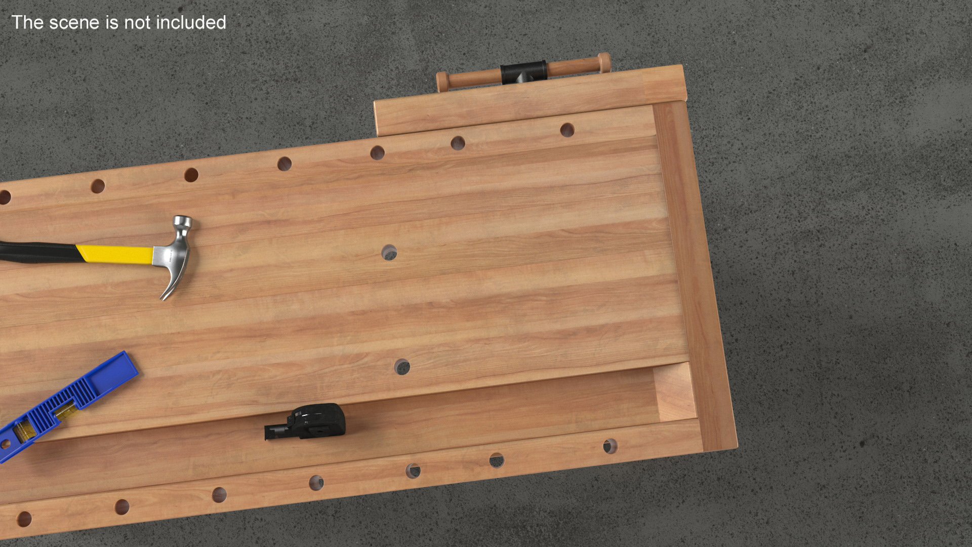 Wood Workbench 3D model