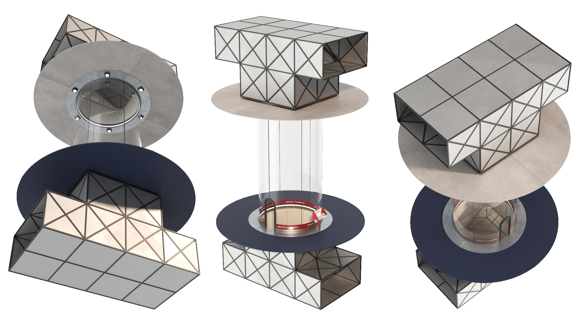 3D model Vertical Wind Tunnel