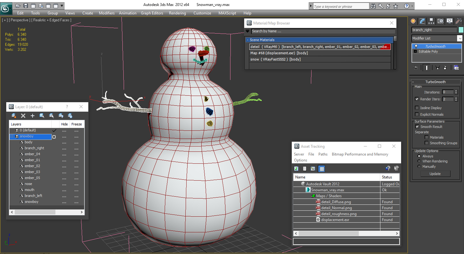 Snowman 3D model