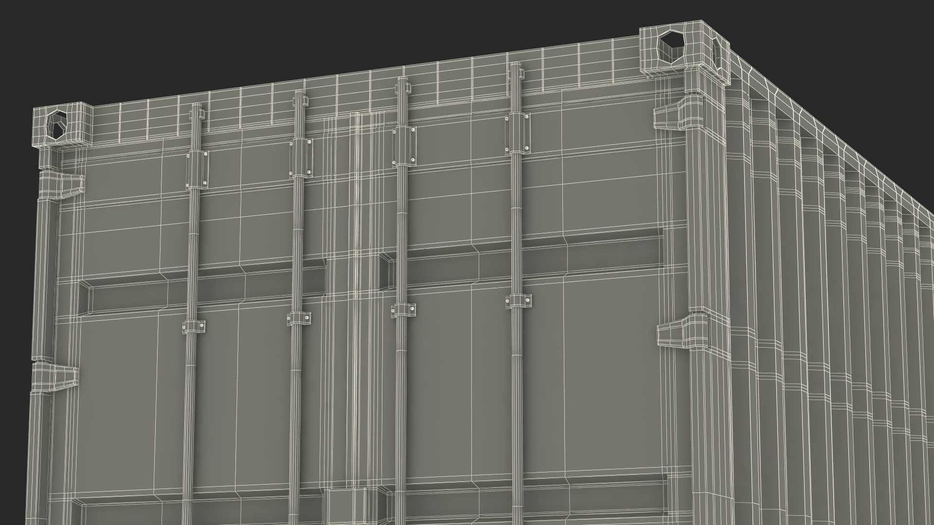 High Cube Cargo Shipping Container 40FT 3D model