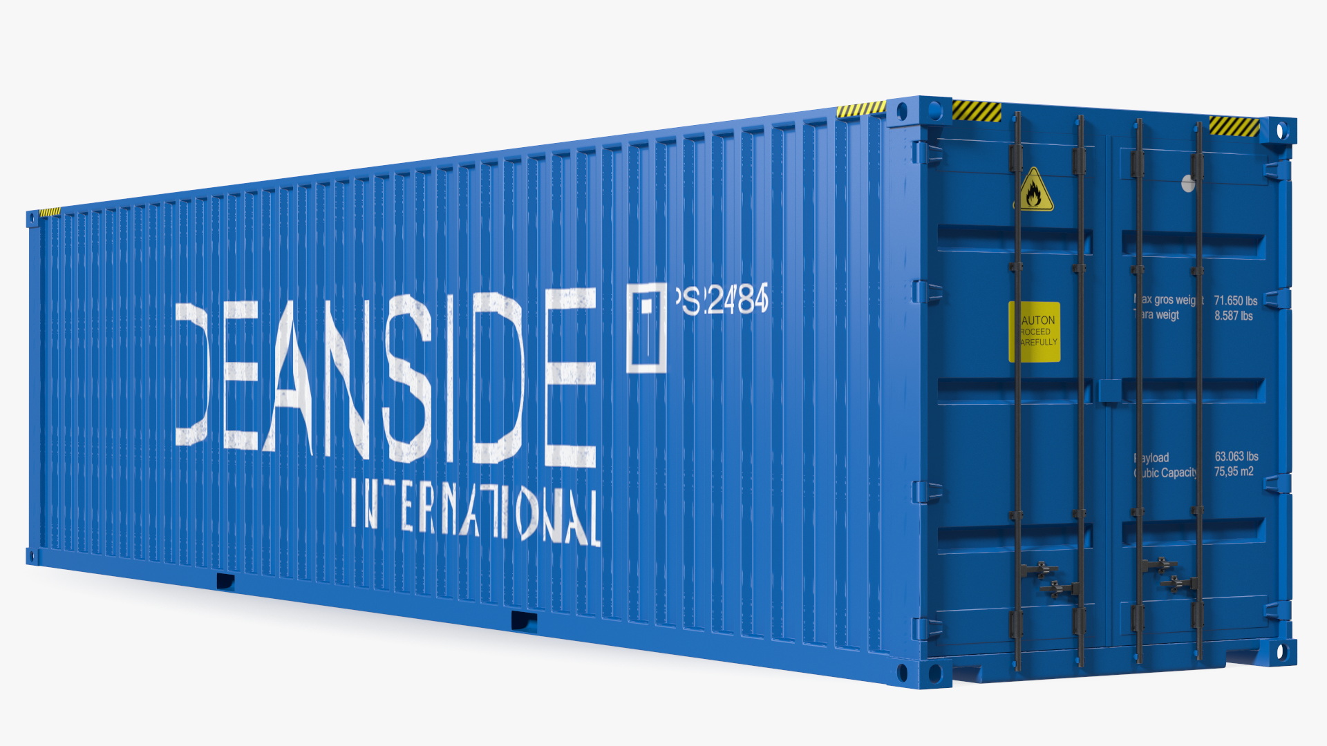 High Cube Cargo Shipping Container 40FT 3D model