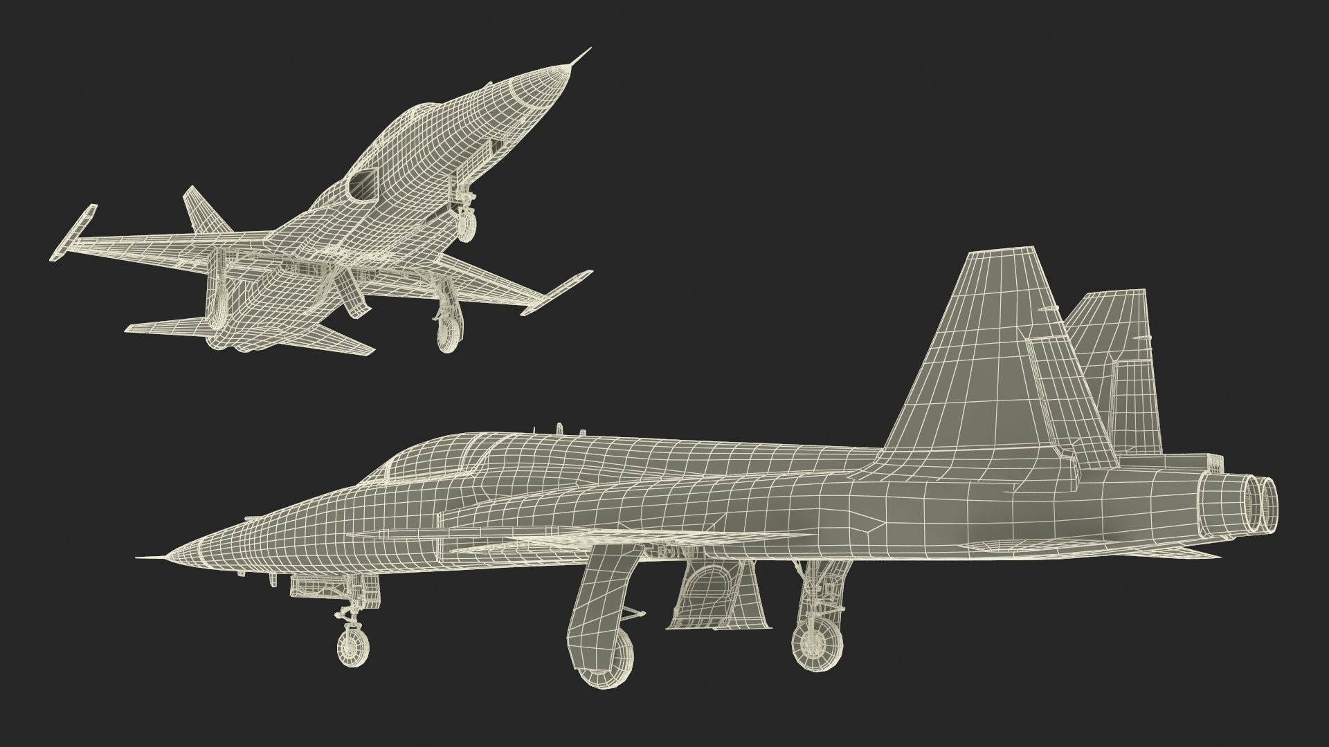 HESA Saeqeh Iranian Aircraft without Rockets Blue 3D model