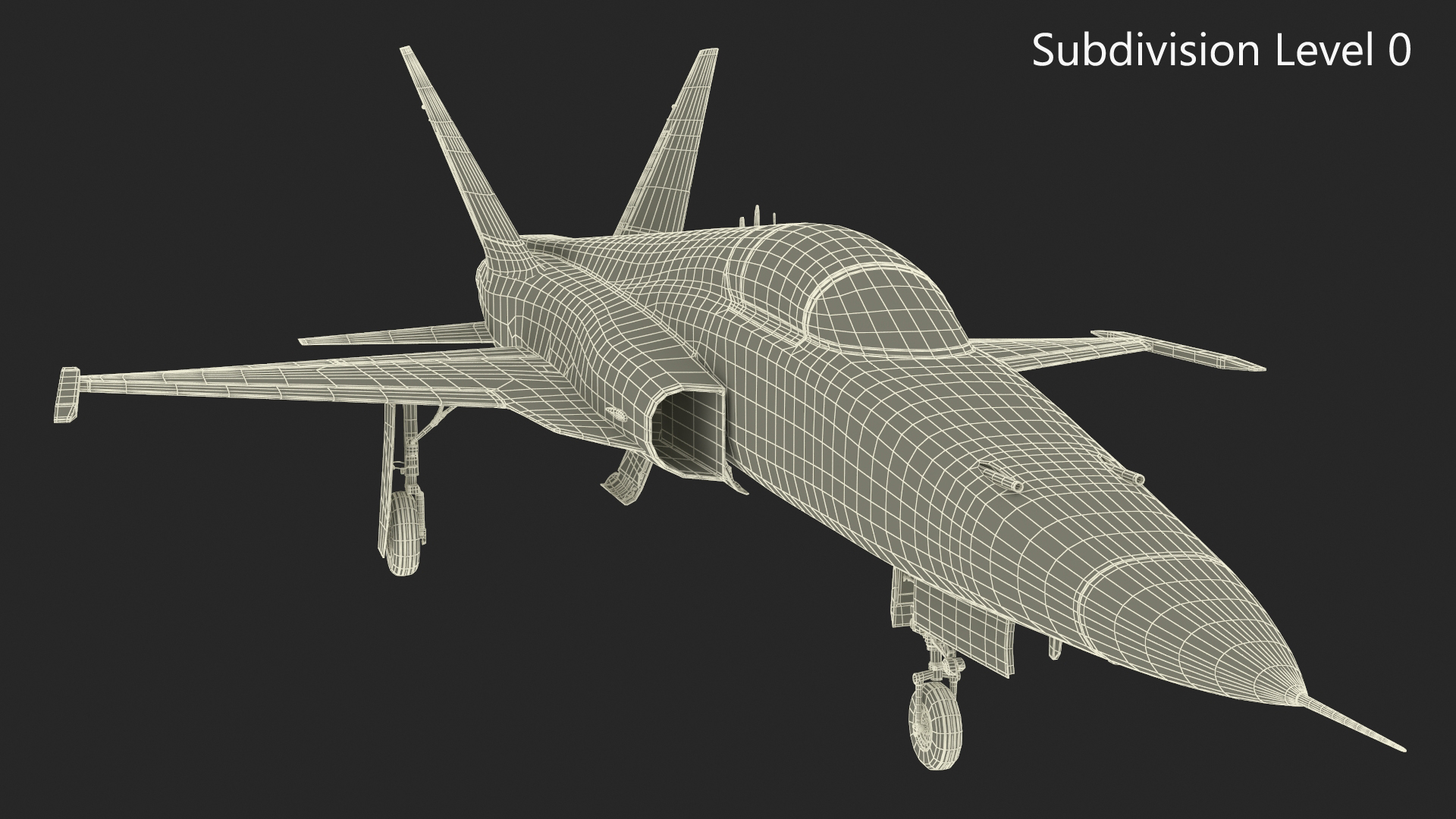 HESA Saeqeh Iranian Aircraft without Rockets Blue 3D model