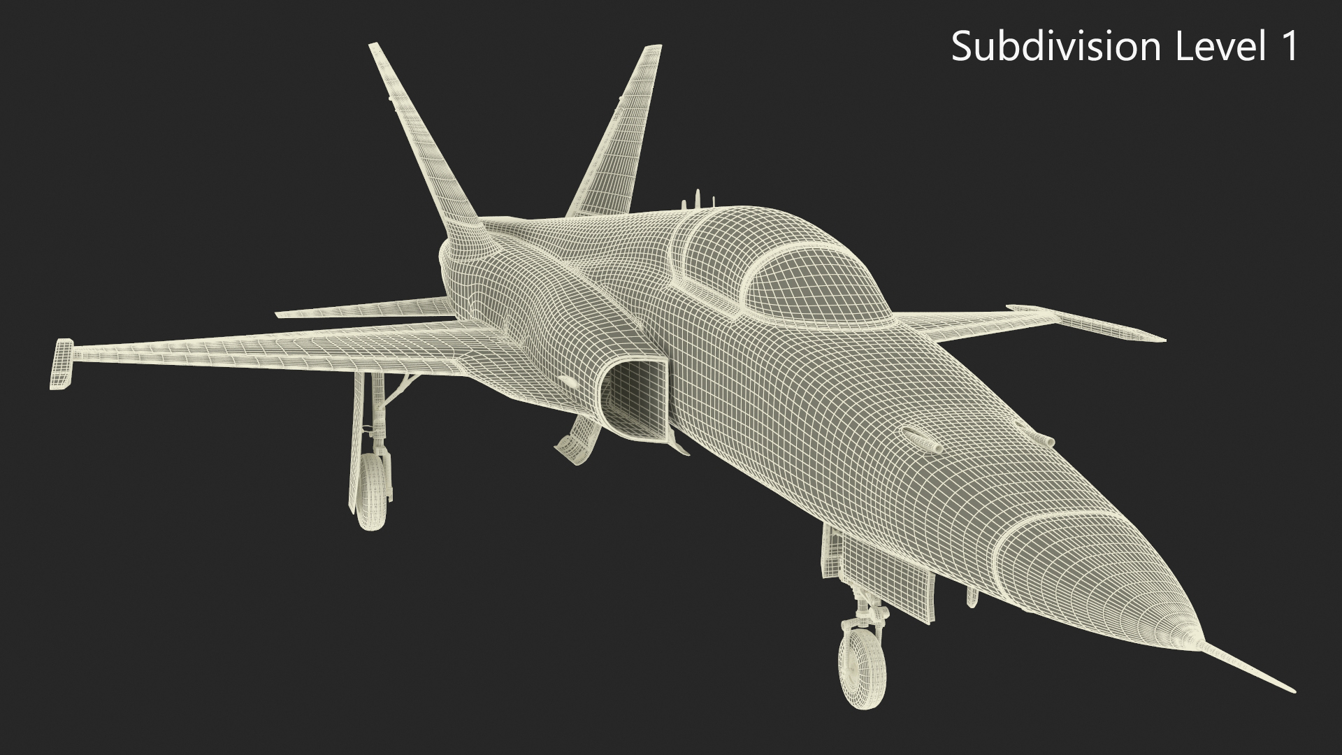 HESA Saeqeh Iranian Aircraft without Rockets Blue 3D model