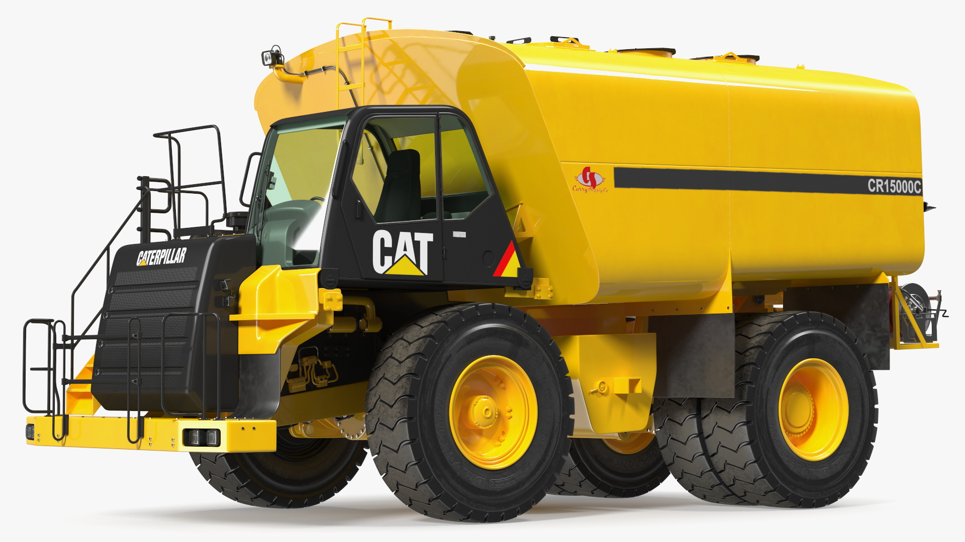 3D model Simple Interior CAT 775 Water Truck