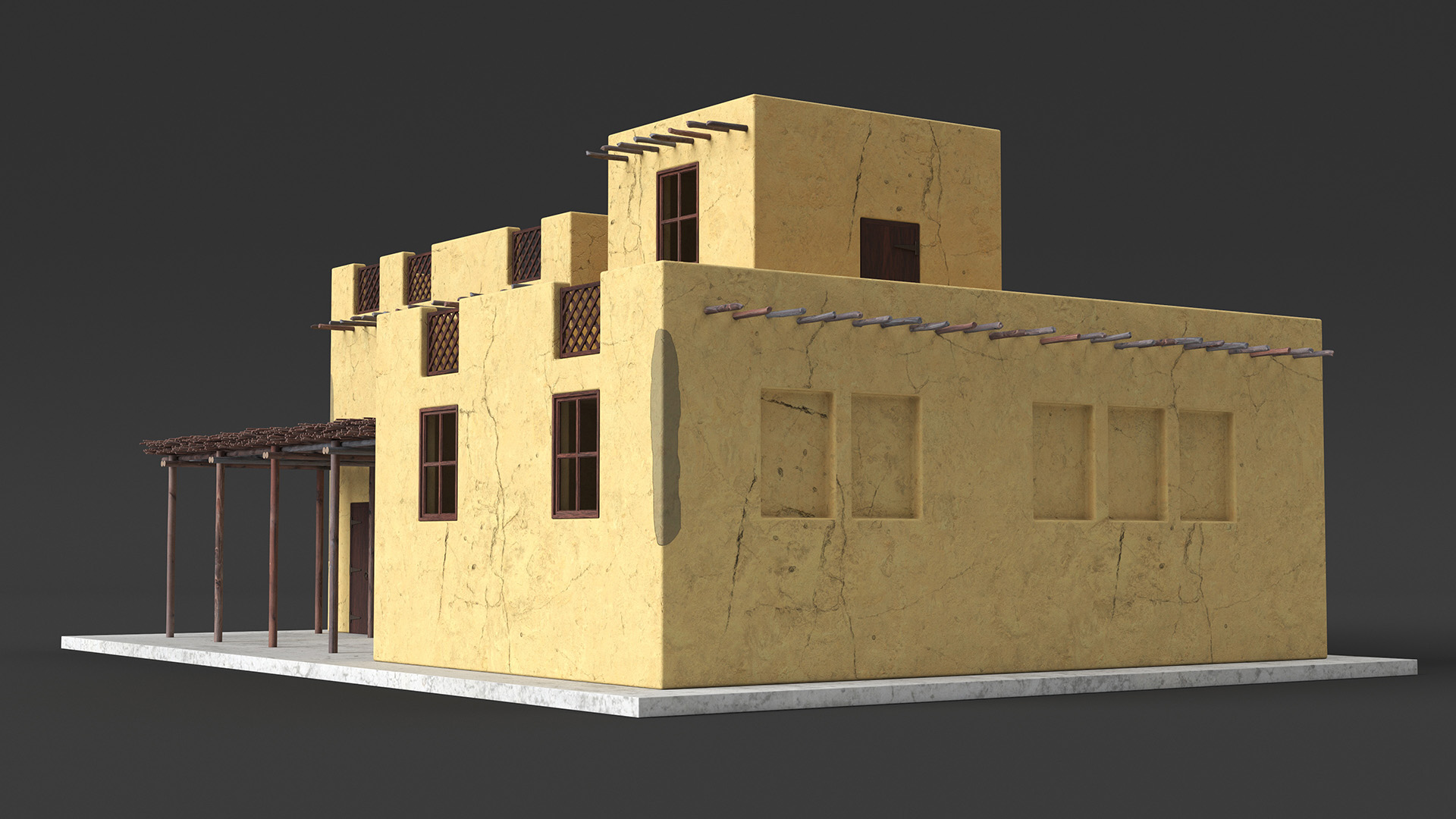 Middle Eastern Traditional House 3D