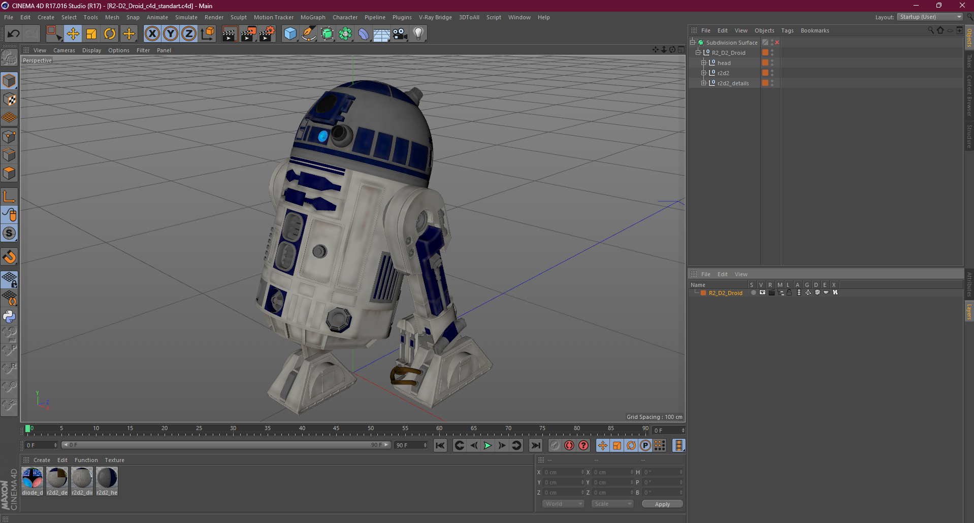 3D R2-D2 Droid