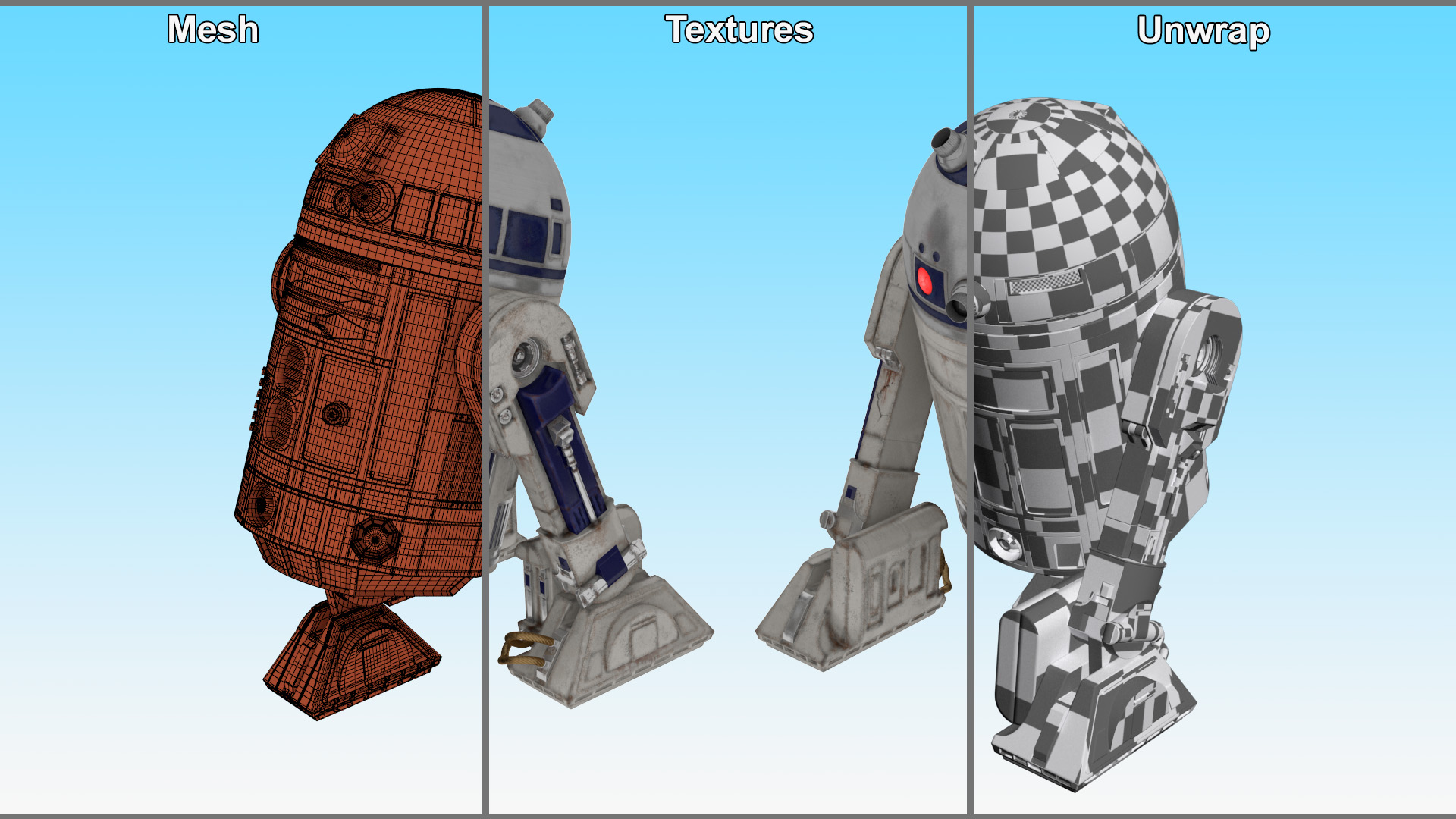 3D R2-D2 Droid