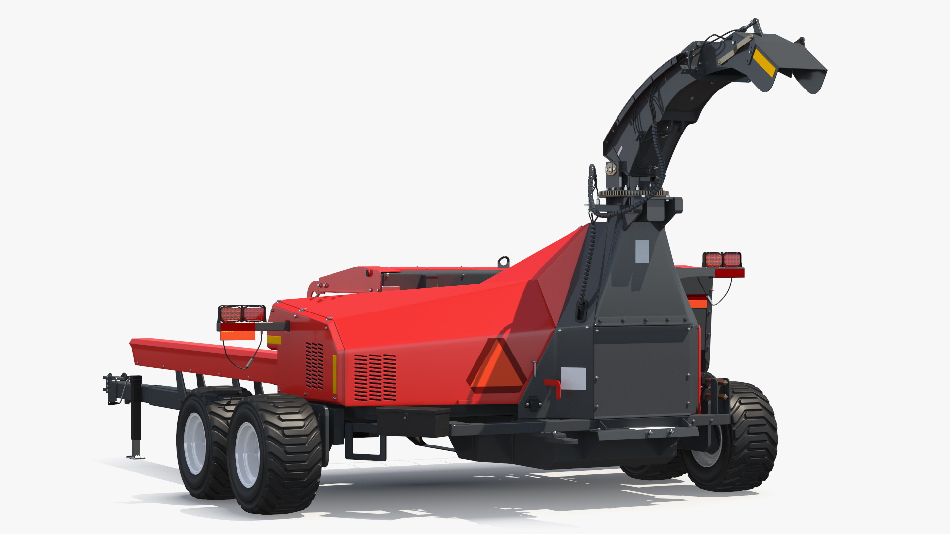 Tractor with Forage Harvester 3D model