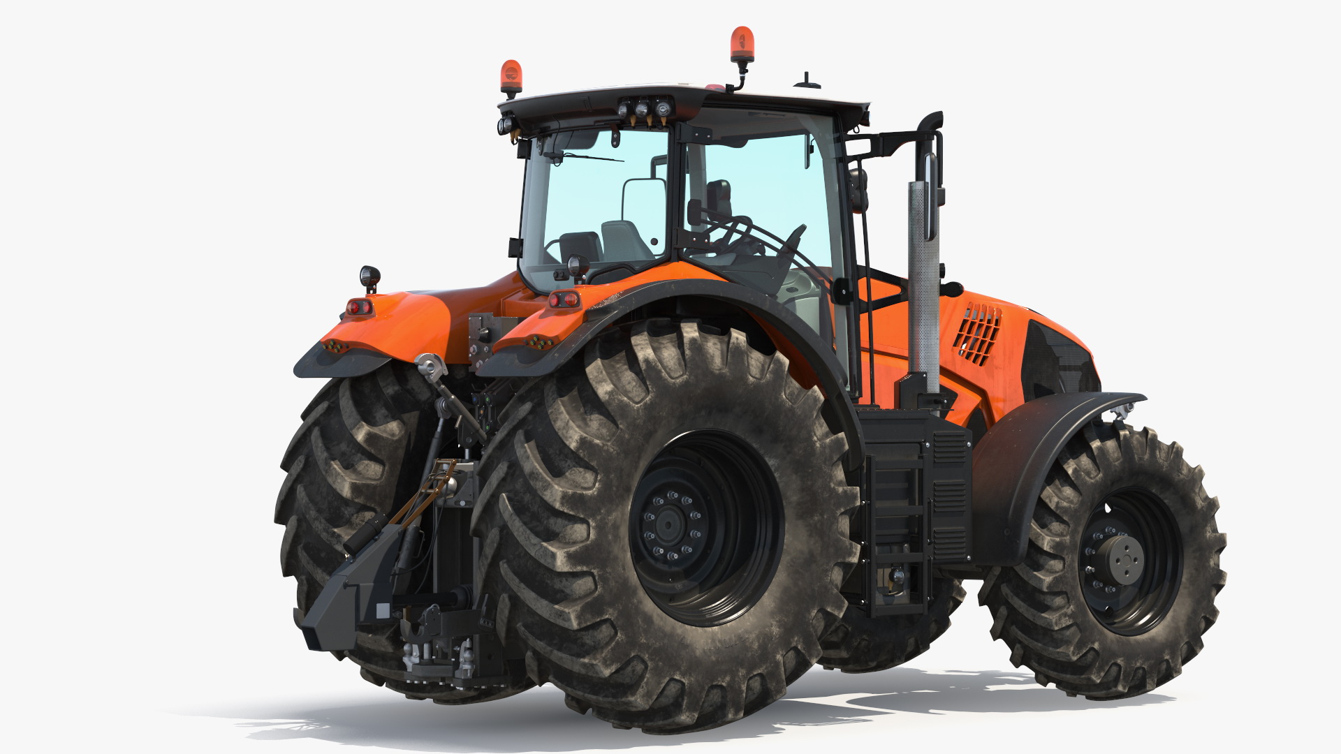 Tractor with Forage Harvester 3D model