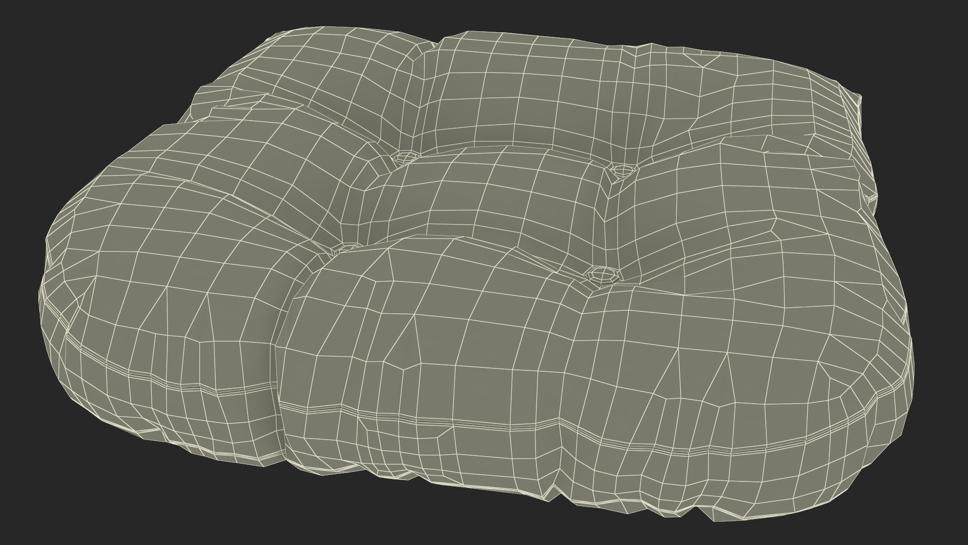 Chair Pad Gray 3D model