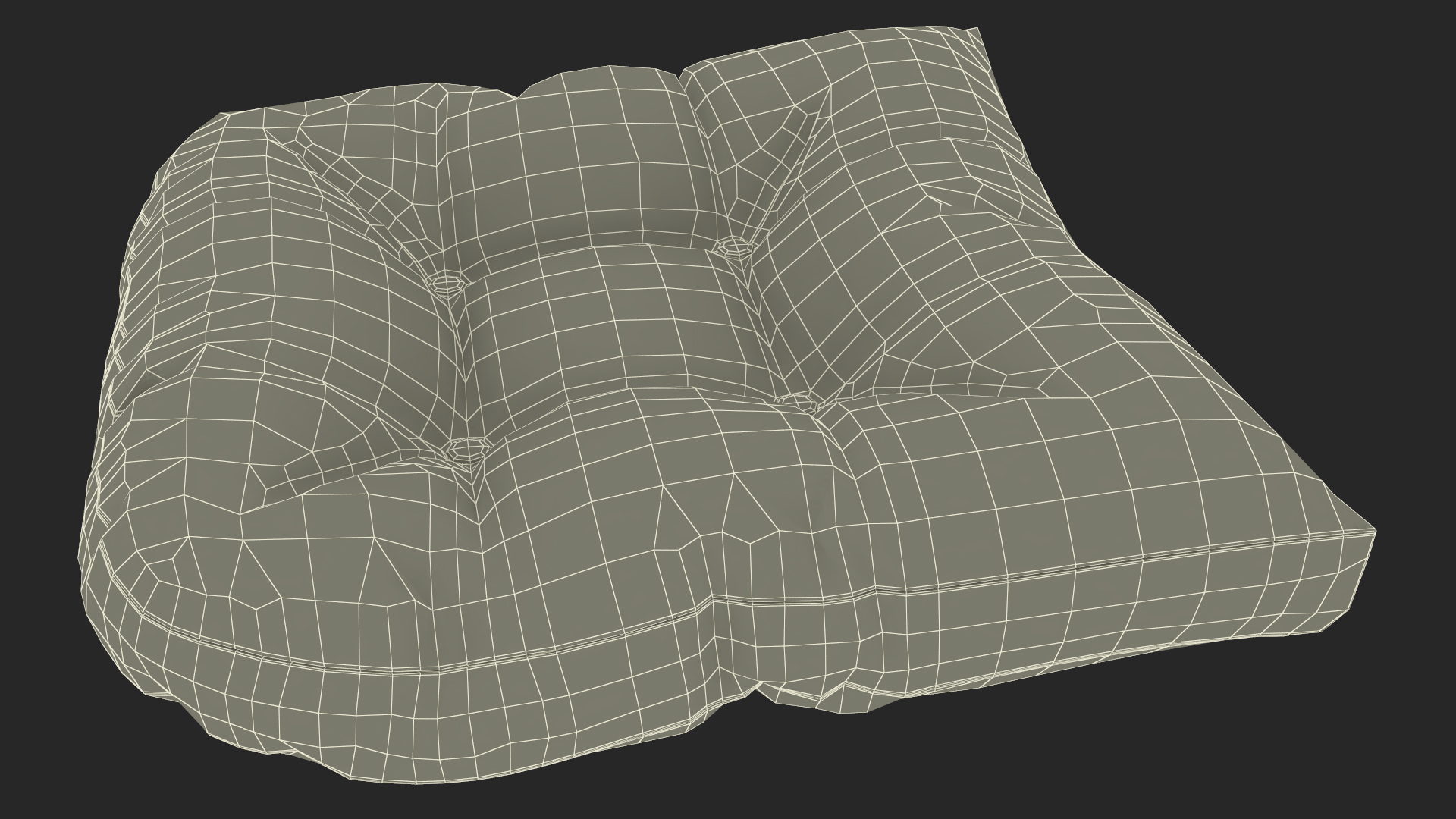 Chair Pad Gray 3D model