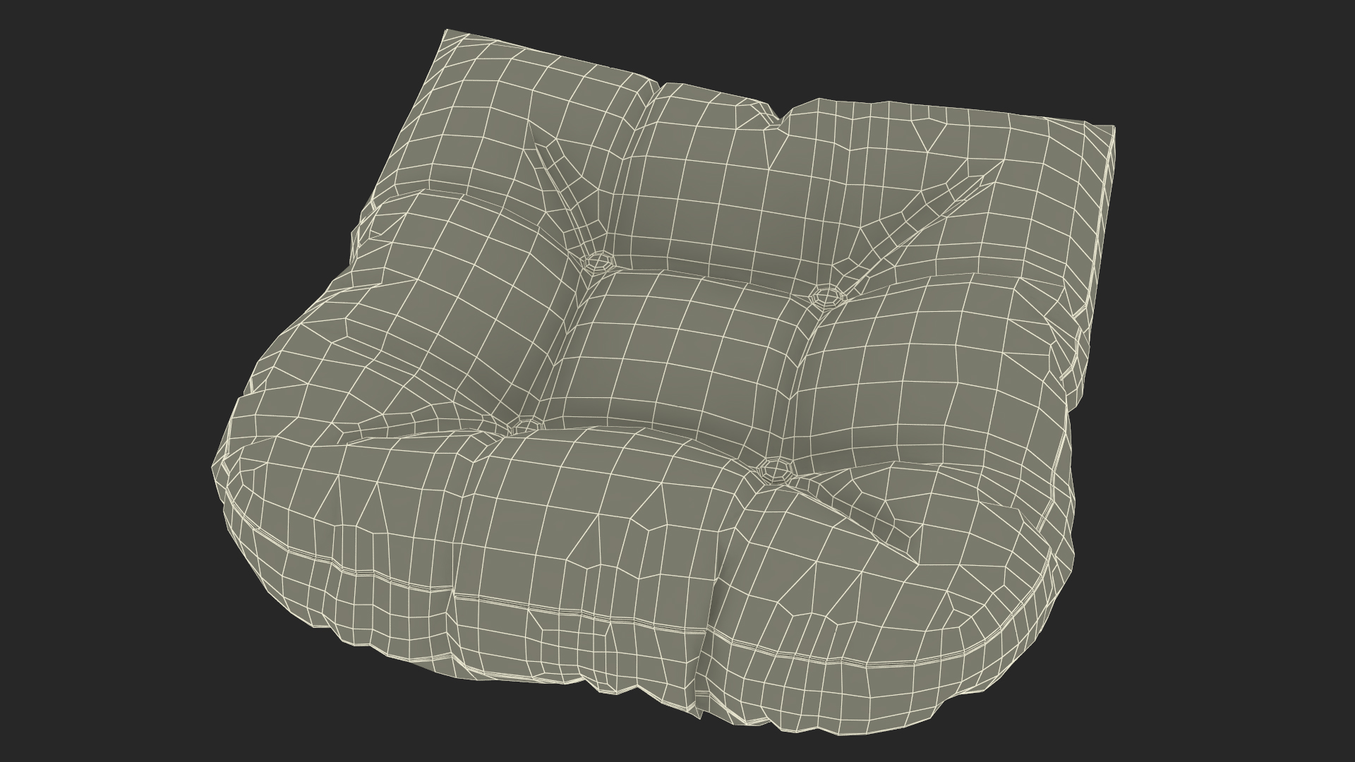 Chair Pad Gray 3D model