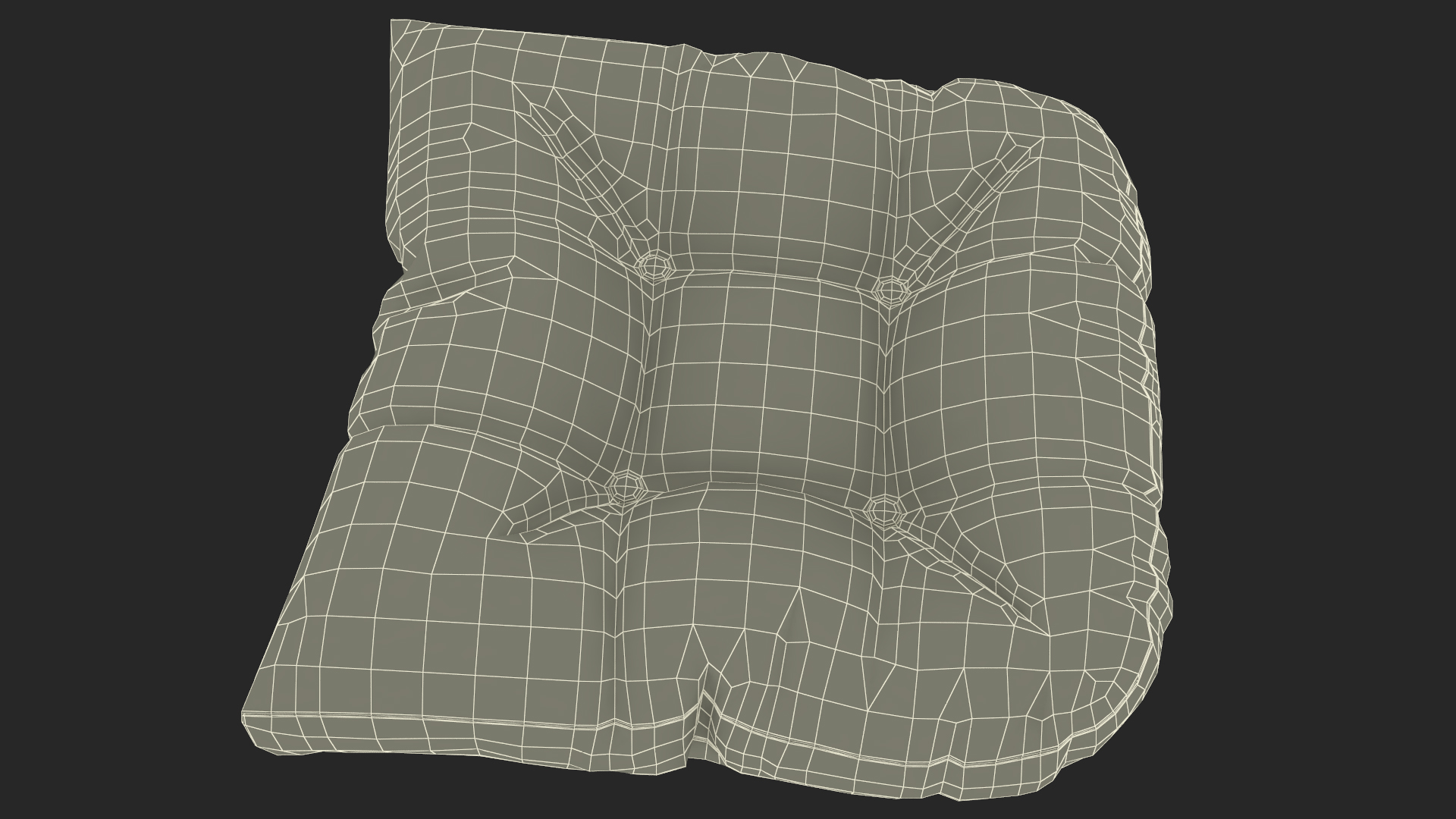 Chair Pad Gray 3D model