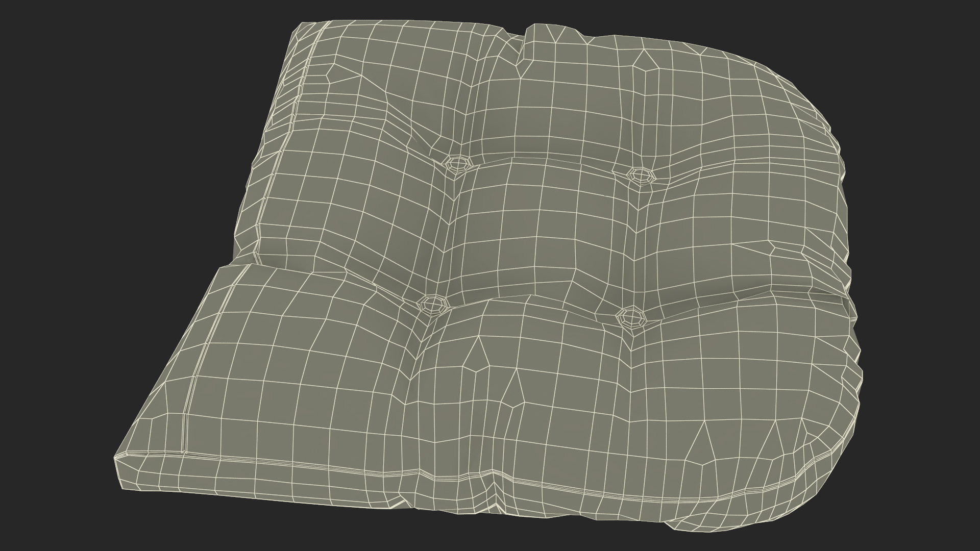 Chair Pad Gray 3D model