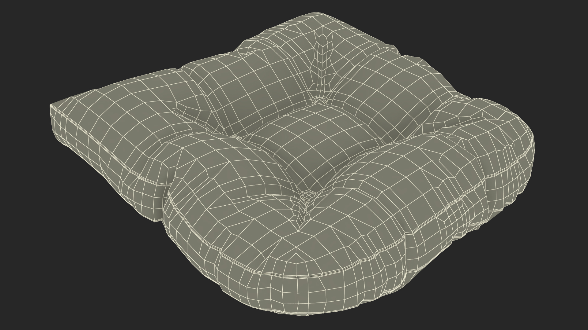 Chair Pad Gray 3D model