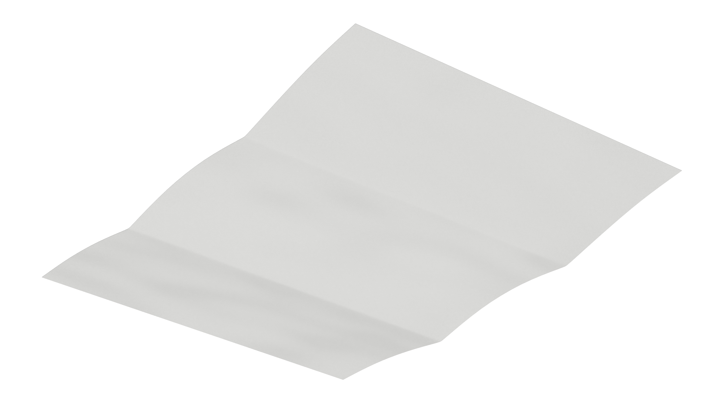 Blank Sheet of Paper Tri-fold 3D model