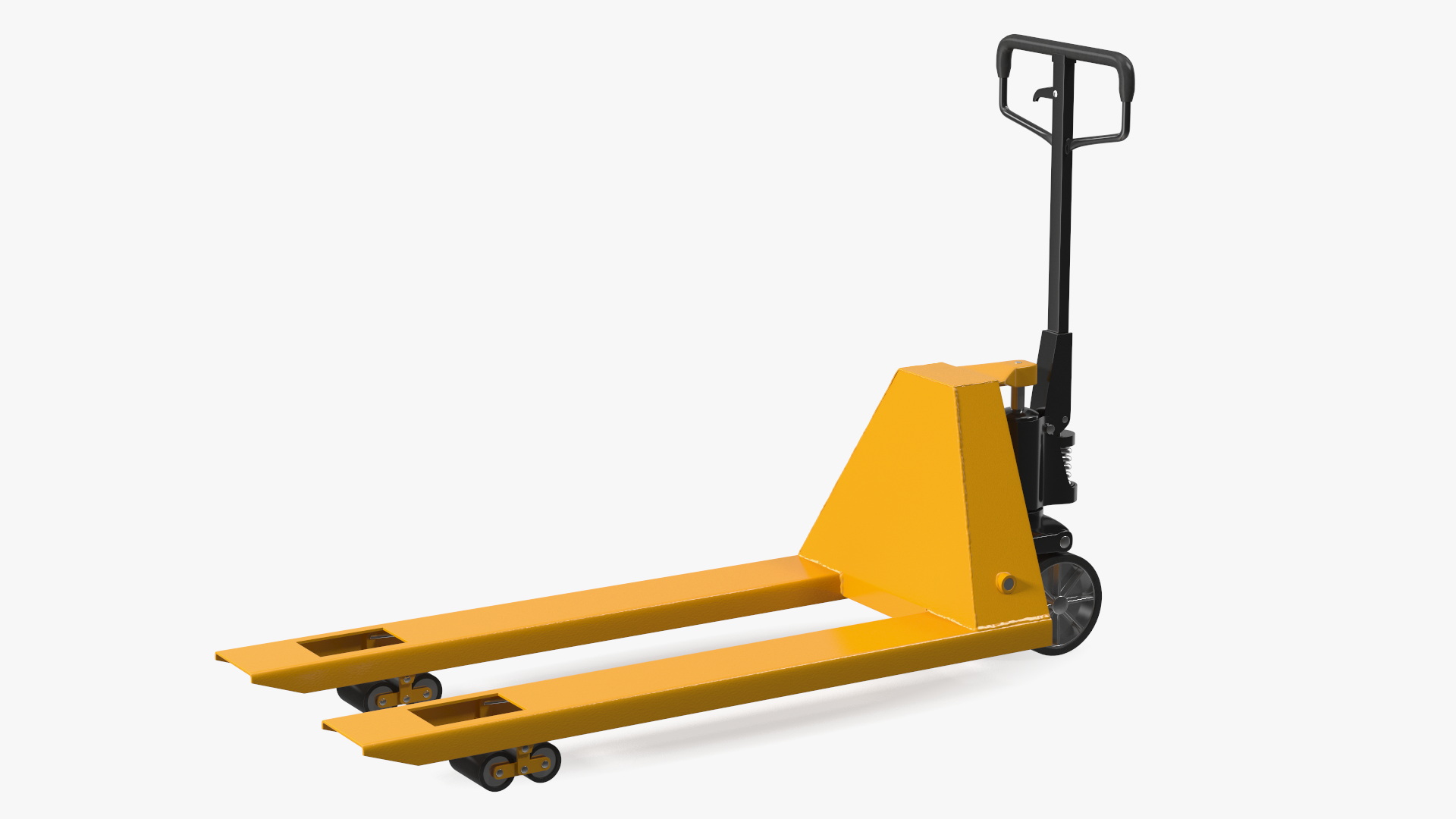 Yellow Industrial Pallet Jack 3D model