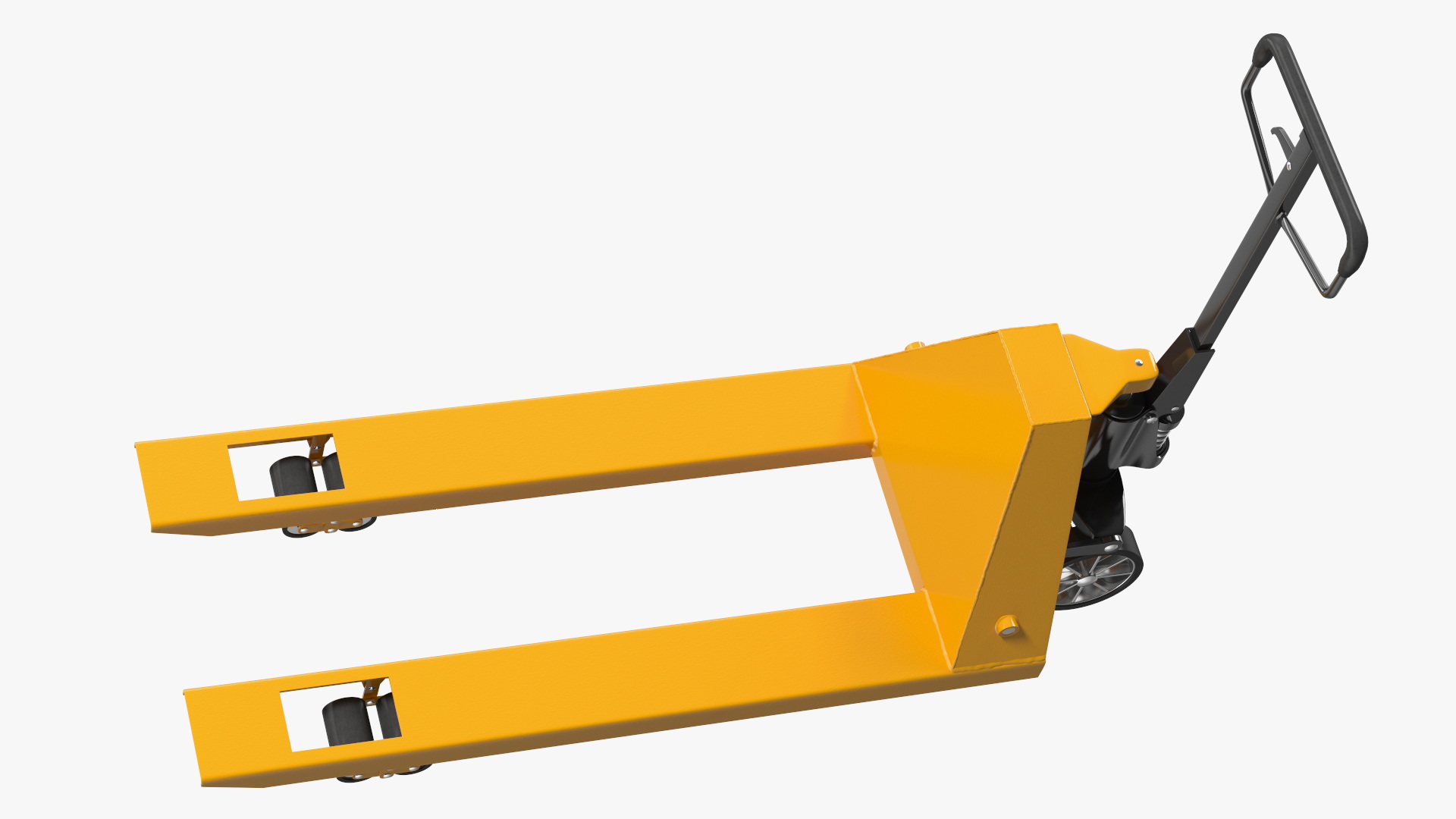 Yellow Industrial Pallet Jack 3D model