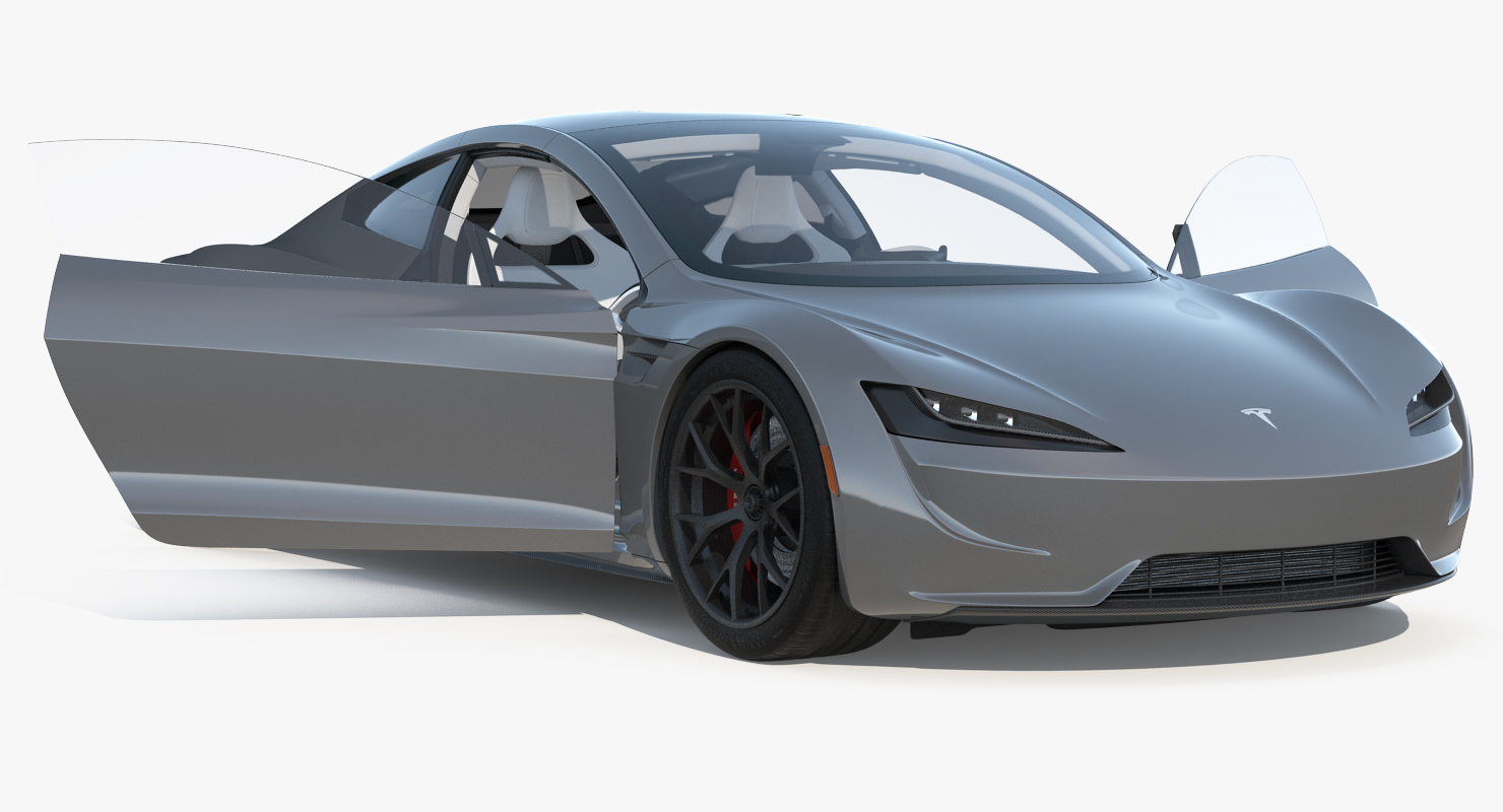 3D model Tesla Roadster Simple Interior