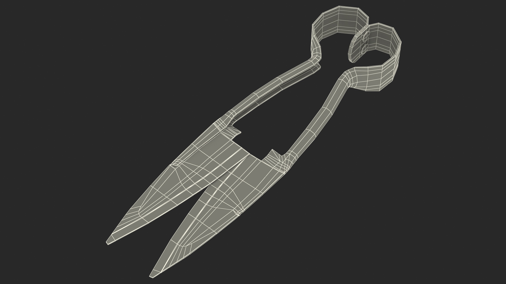 3D Sheep Shears Rusty model