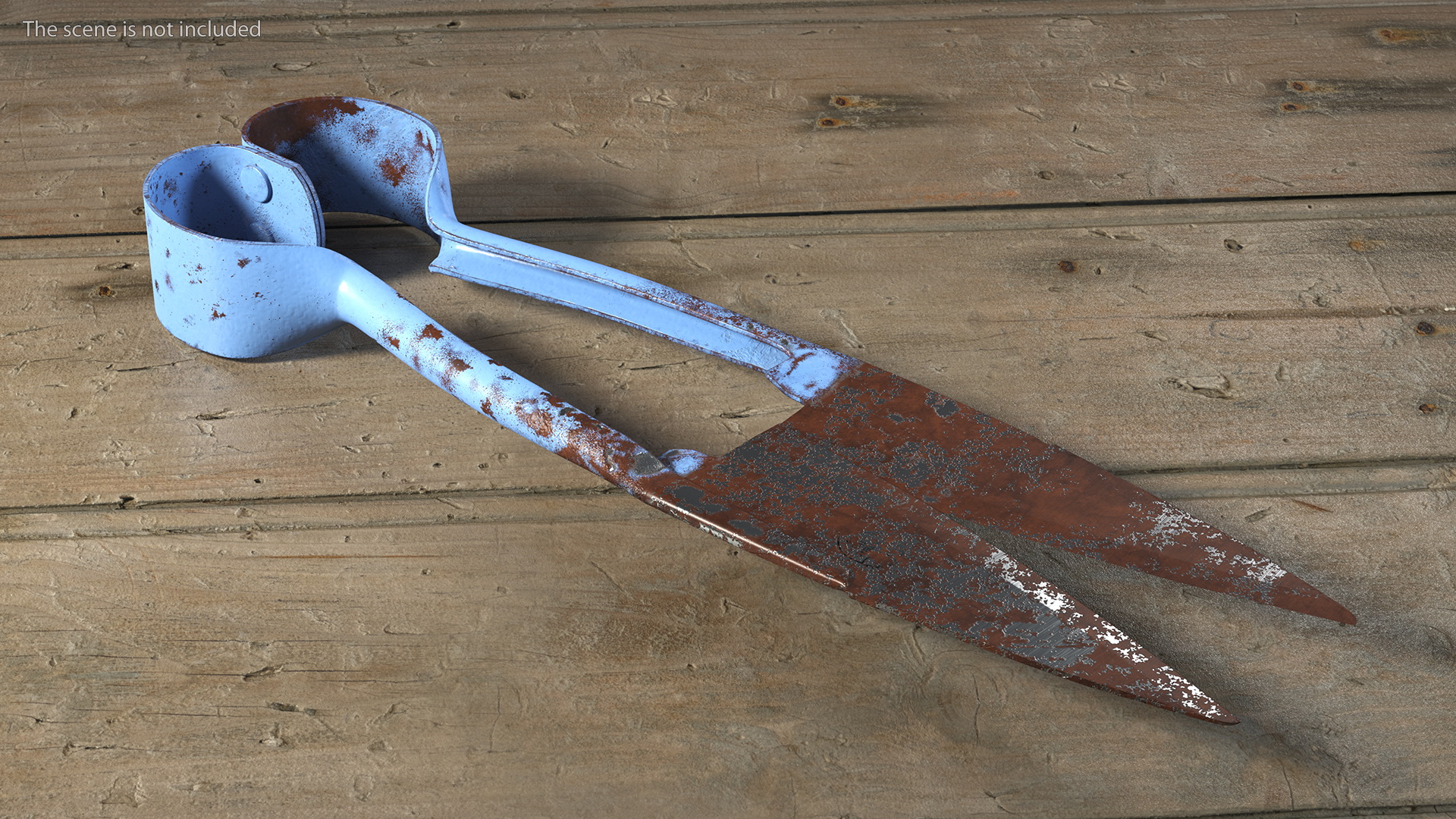 3D Sheep Shears Rusty model