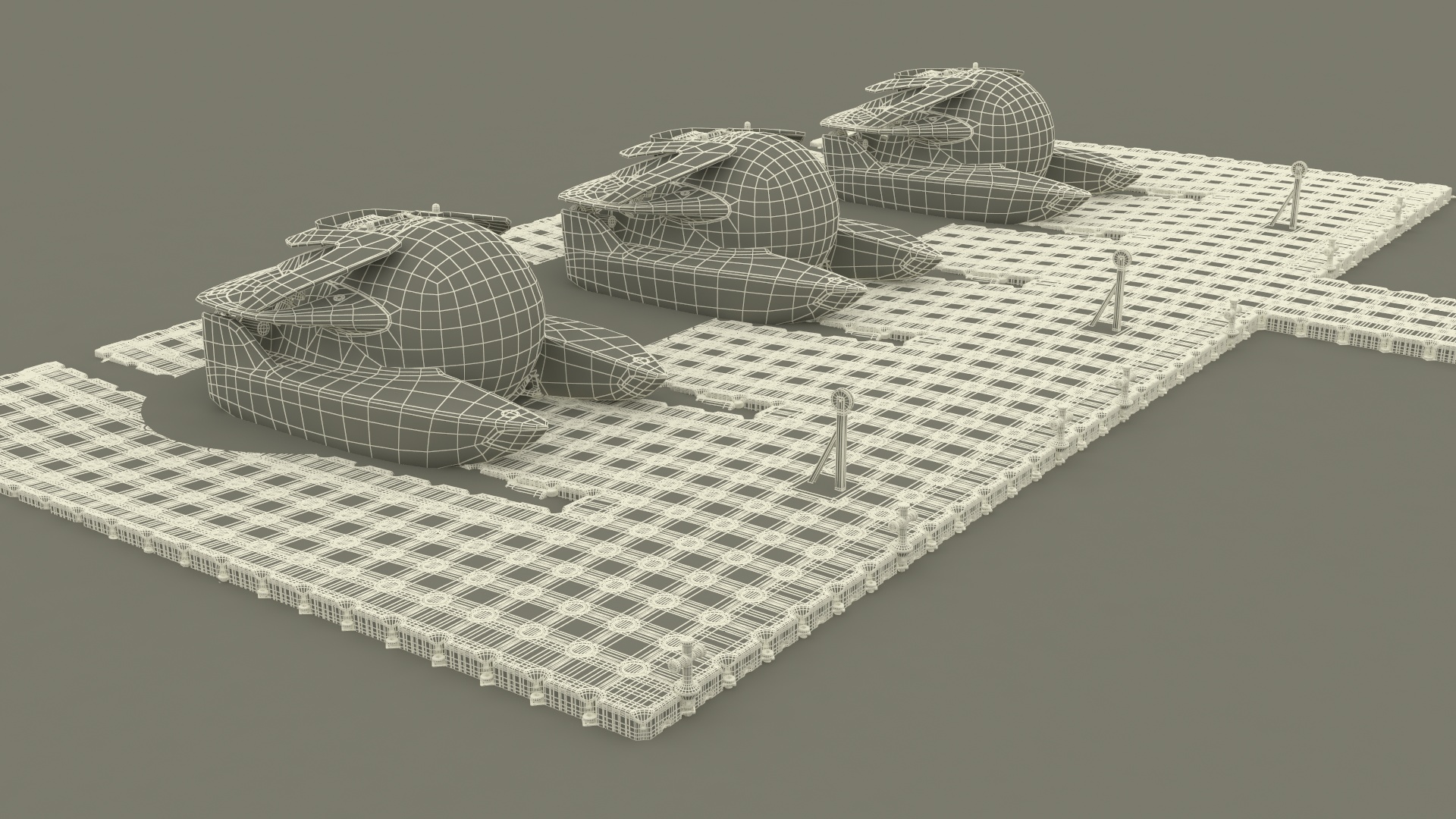 Aston Martin Submarine Modular Pontoon Floating 3D