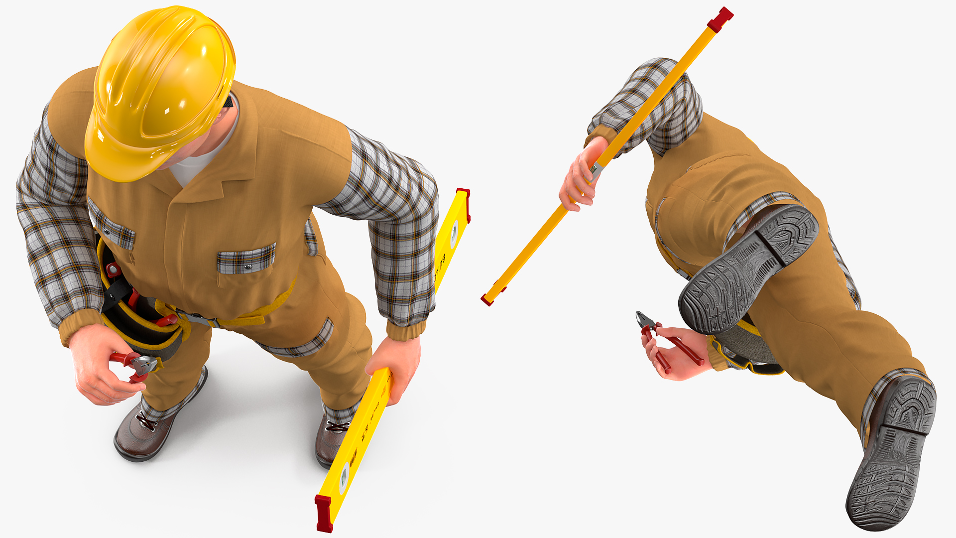 3D model Builder Standing Position