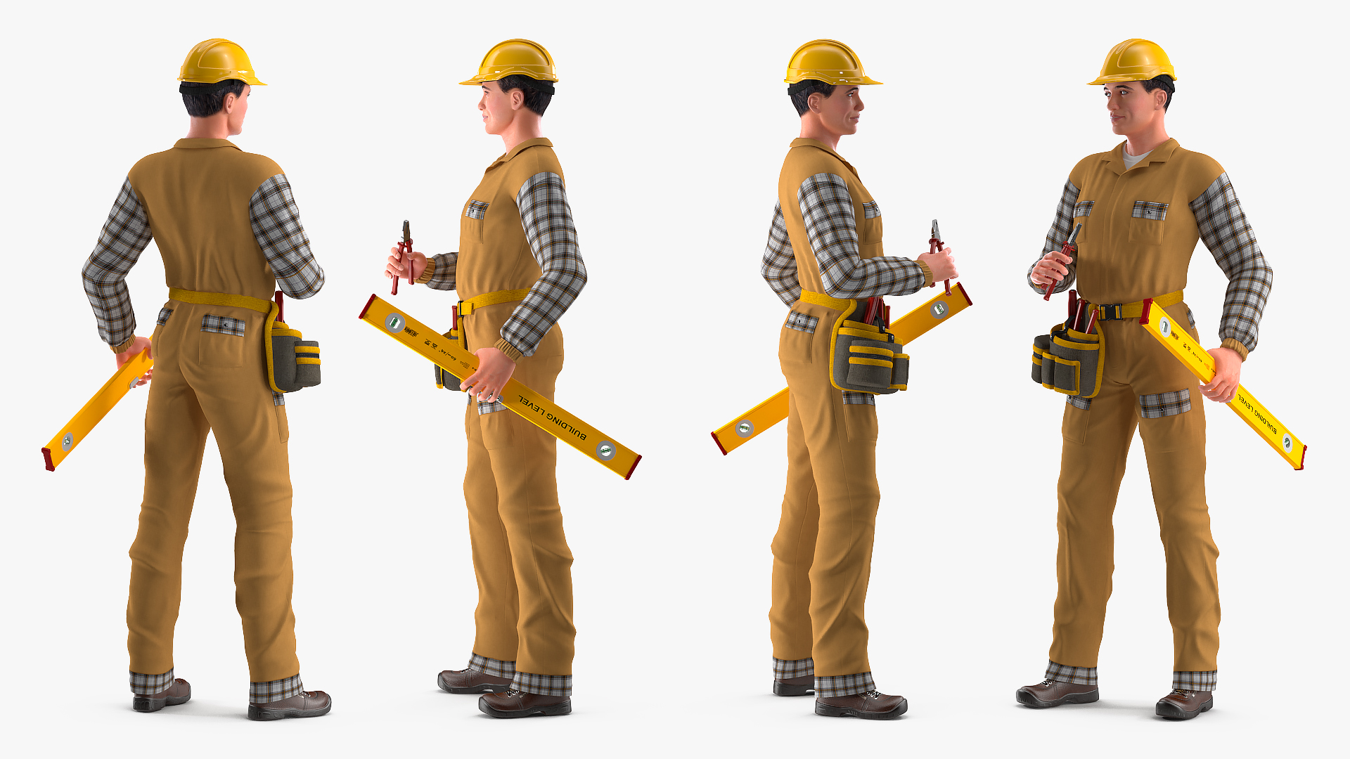 3D model Builder Standing Position