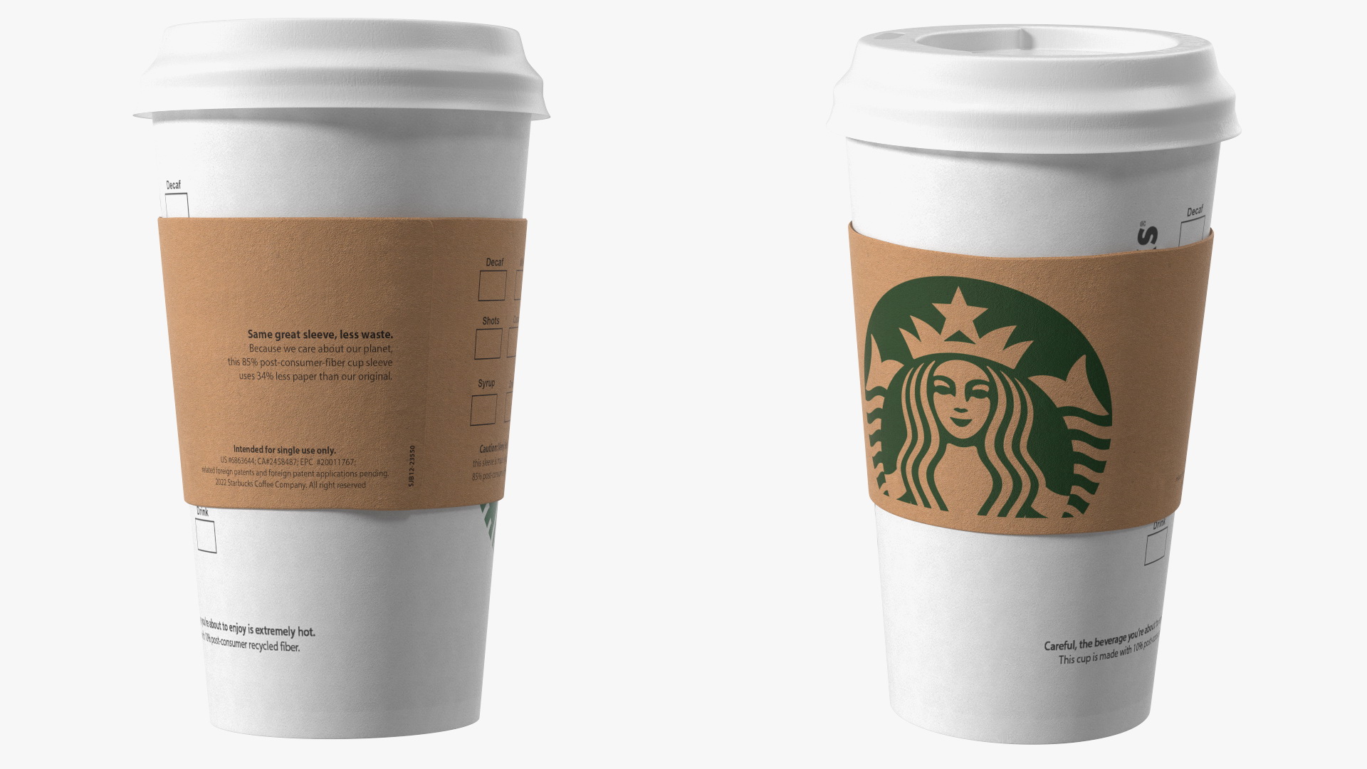 3D Starbucks Coffee Paper Cup