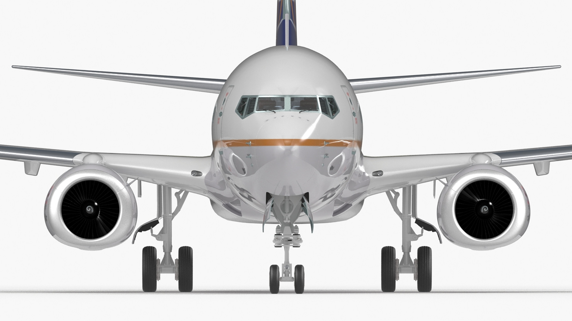 3D United Airlines Boeing 737-700 with Interior Rigged