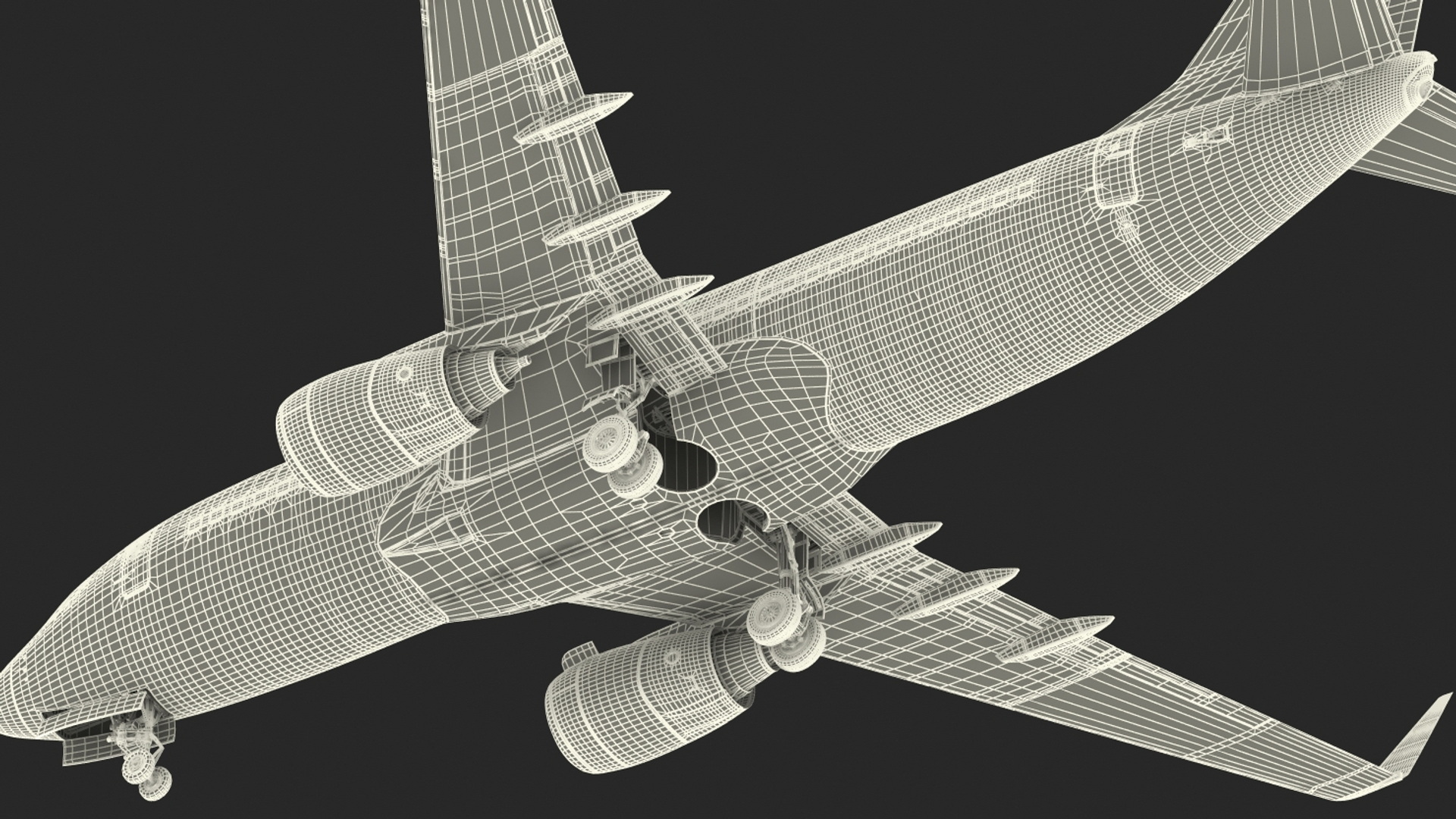 3D United Airlines Boeing 737-700 with Interior Rigged