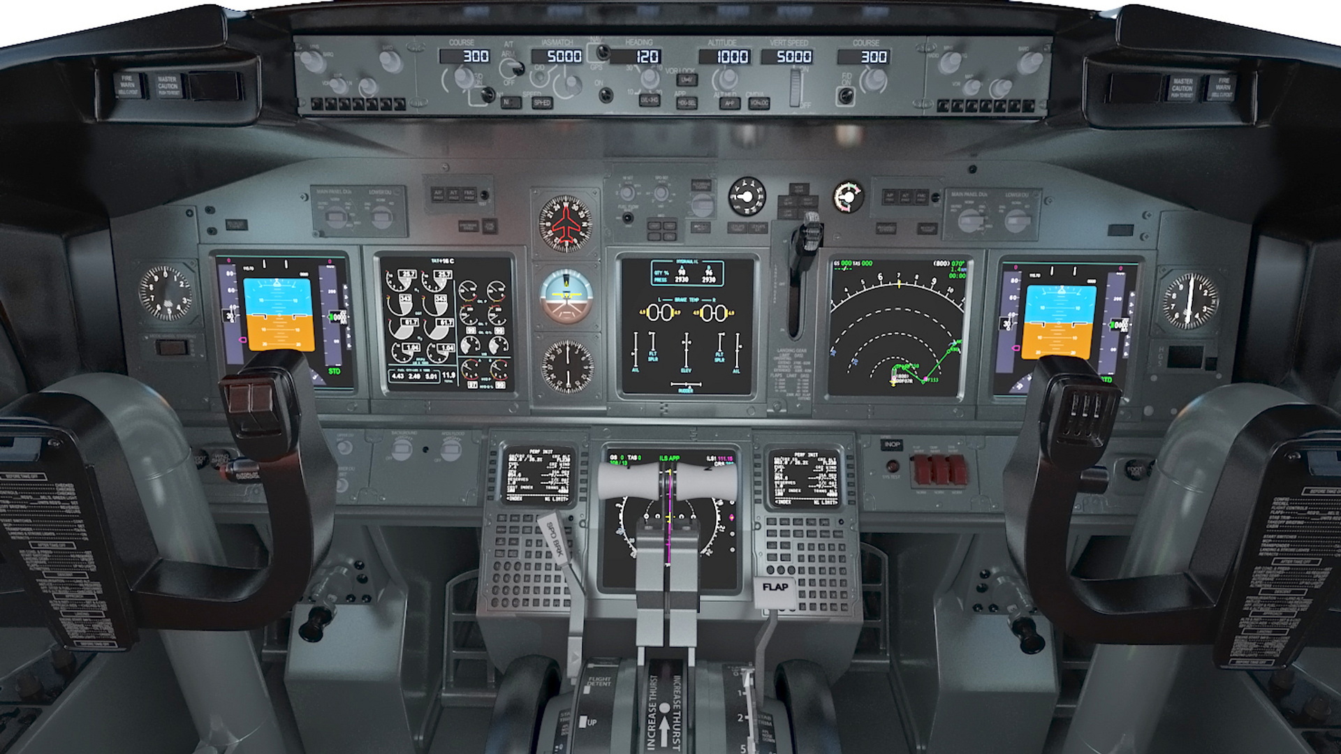 3D United Airlines Boeing 737-700 with Interior Rigged