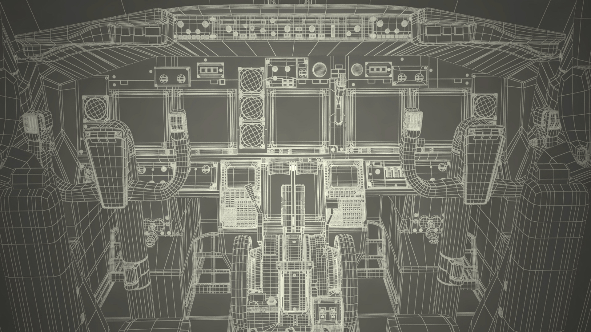 3D United Airlines Boeing 737-700 with Interior Rigged