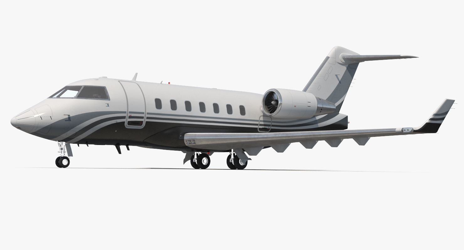 3D Business Jet Bombardier Challenger 604 Generic